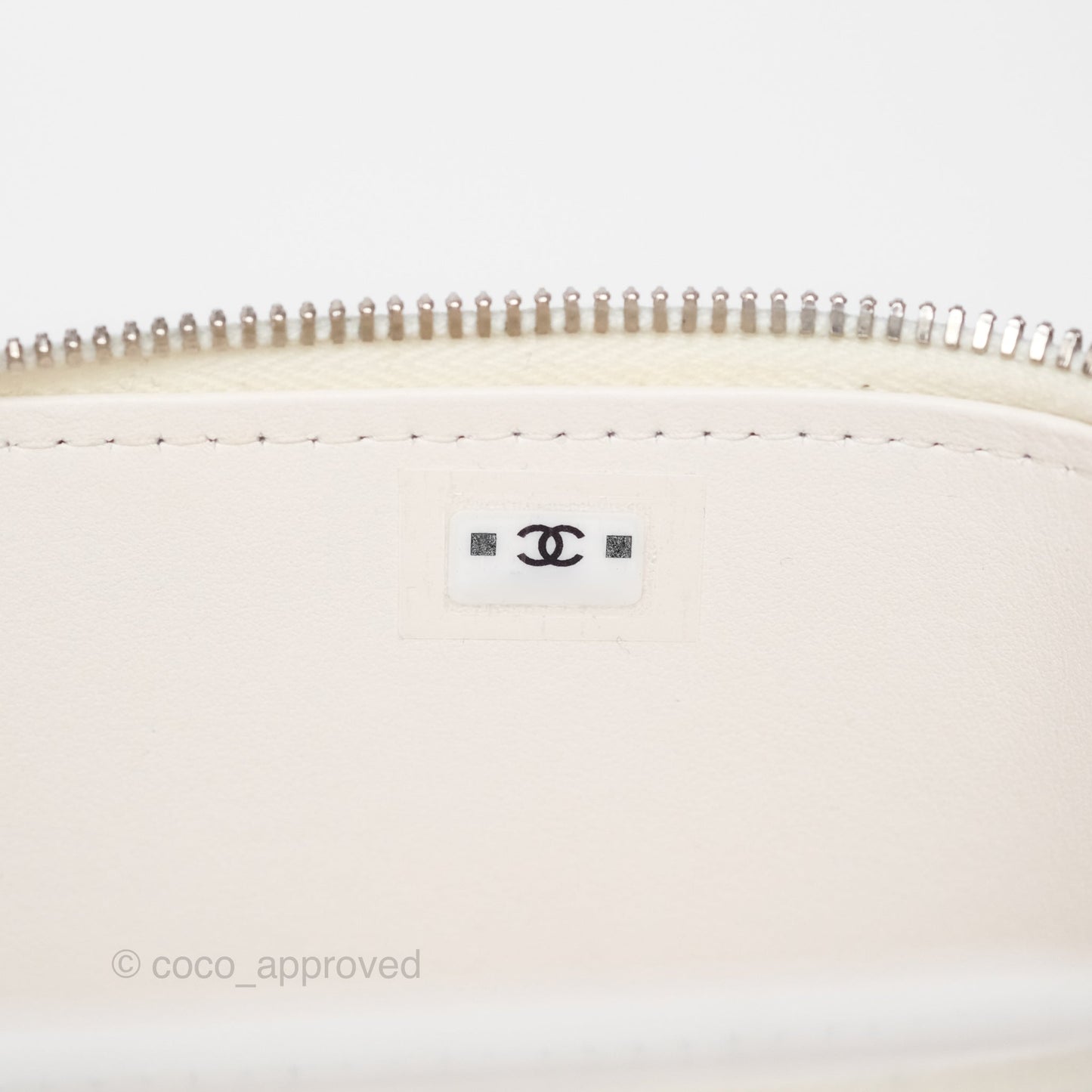 Chanel Crystals Top Handle Vanity Rectangular White Lambskin Gun Metal