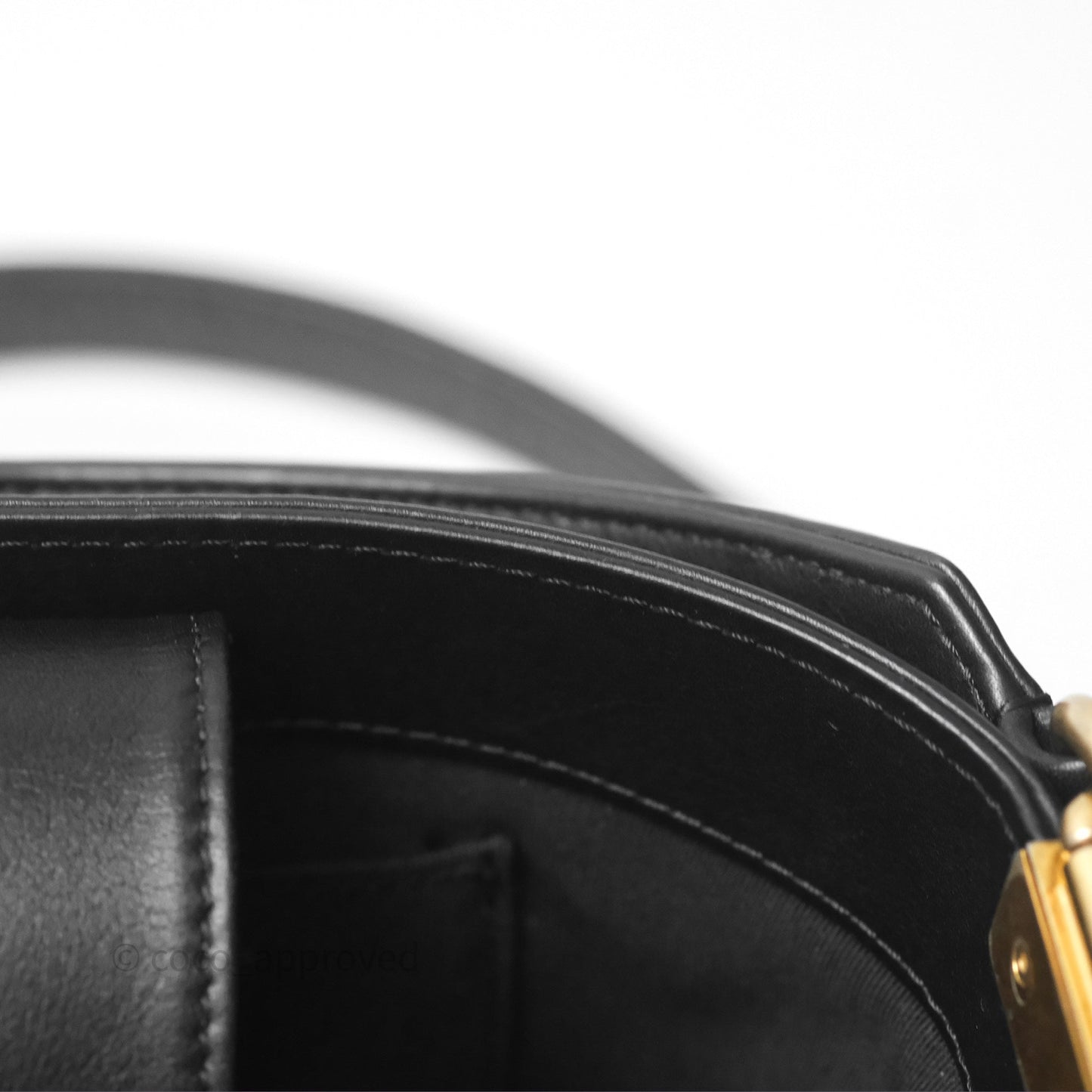 Chanel Quilted Boy Bucket Bag Black Lambskin Aged Gold Hardware