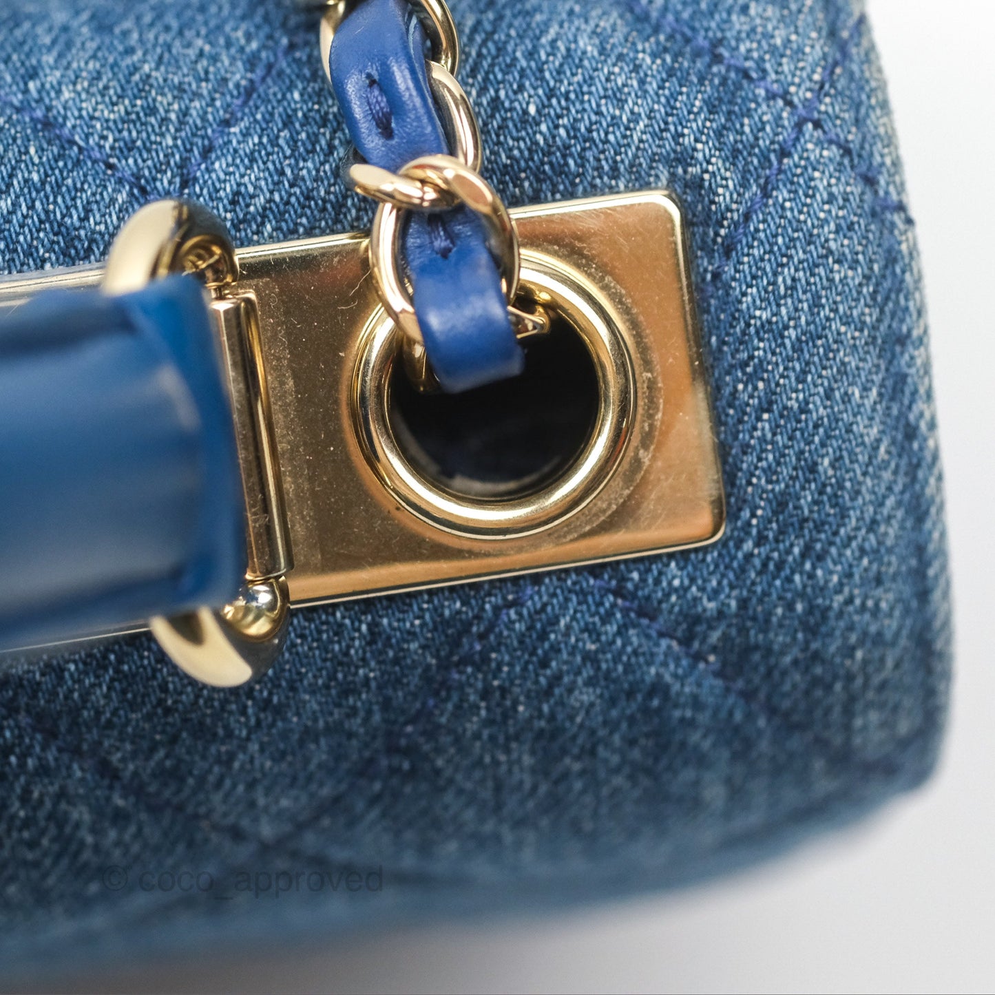 Chanel Small Trendy CC Denim Gold Hardware