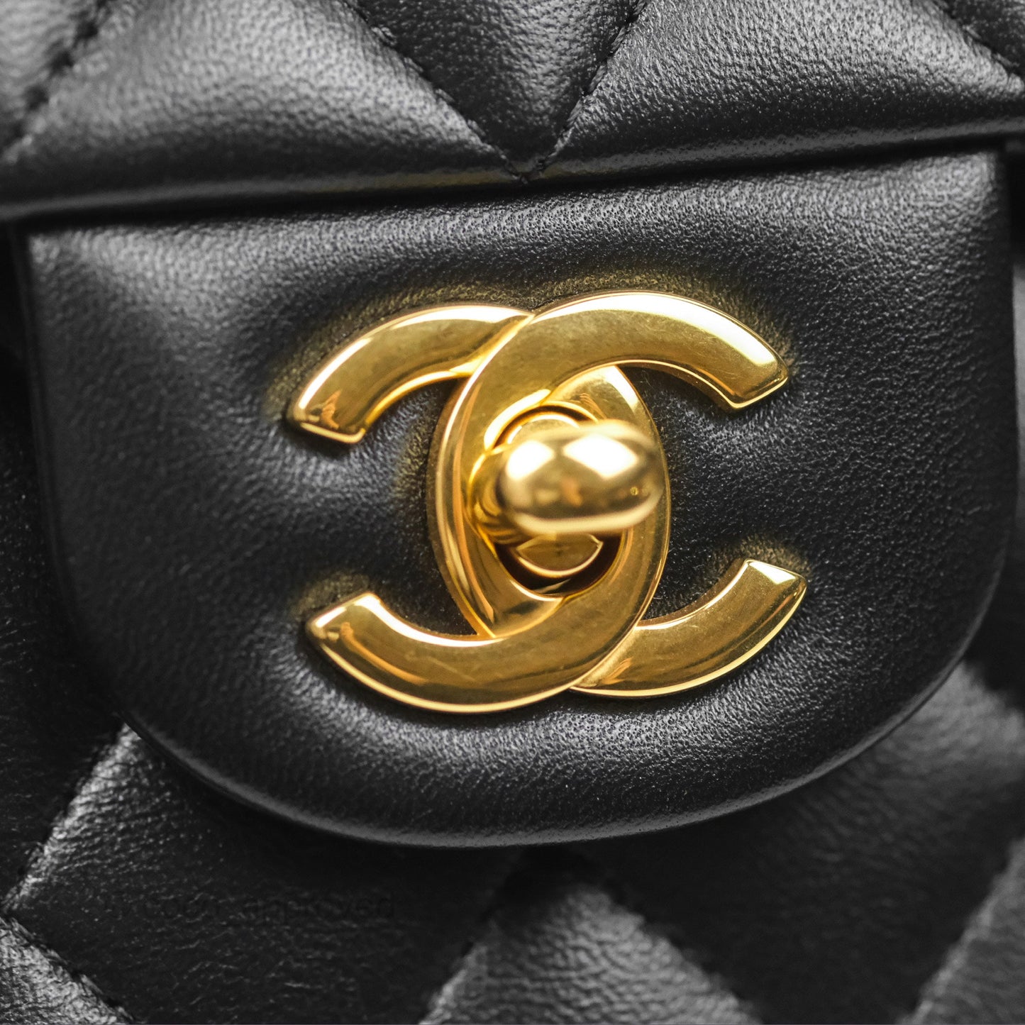 Chanel Small S/M Classic Flap Black Lambskin Gold Hardware