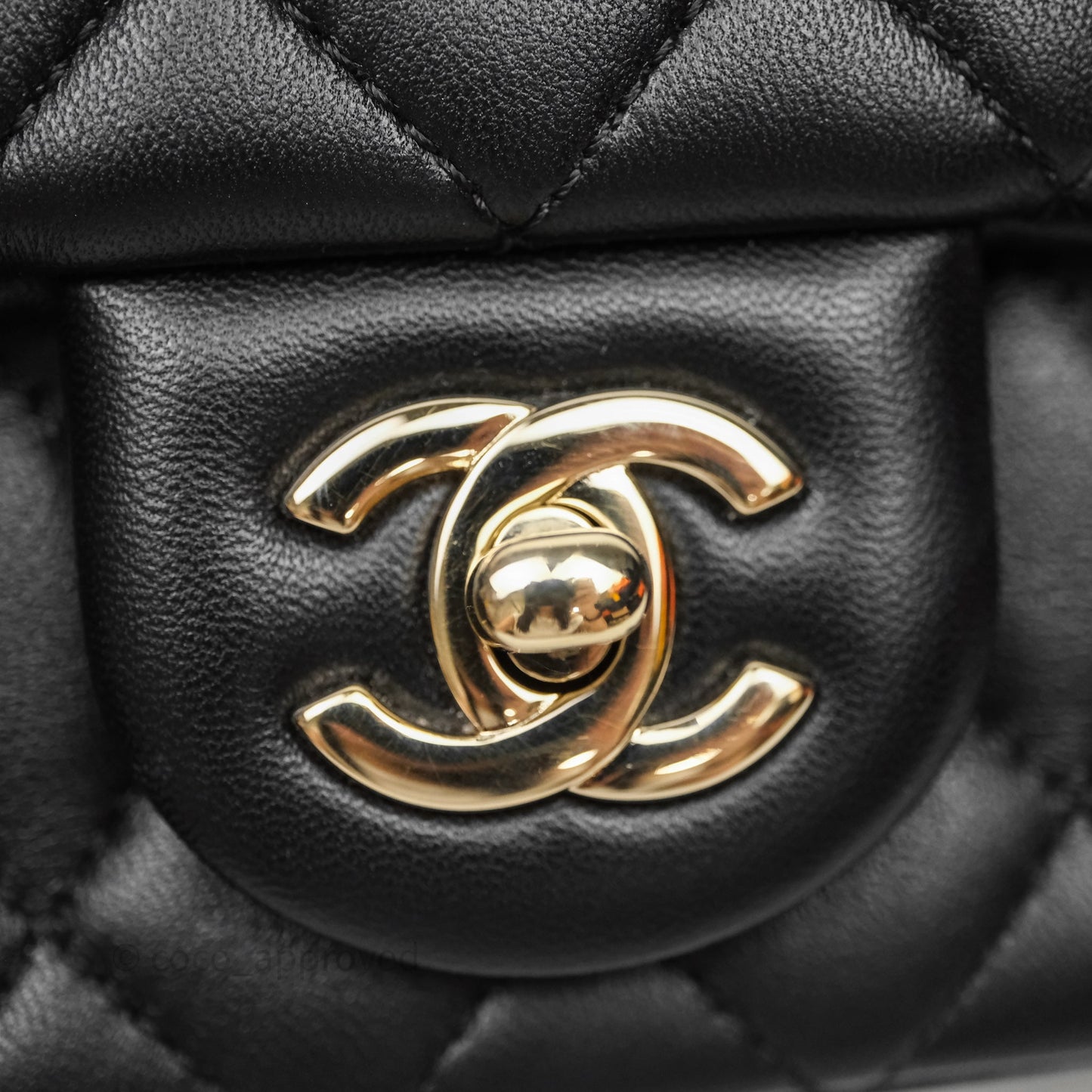 Chanel Ball Crush Mini Rectangular Black Lambskin Gold Hardware
