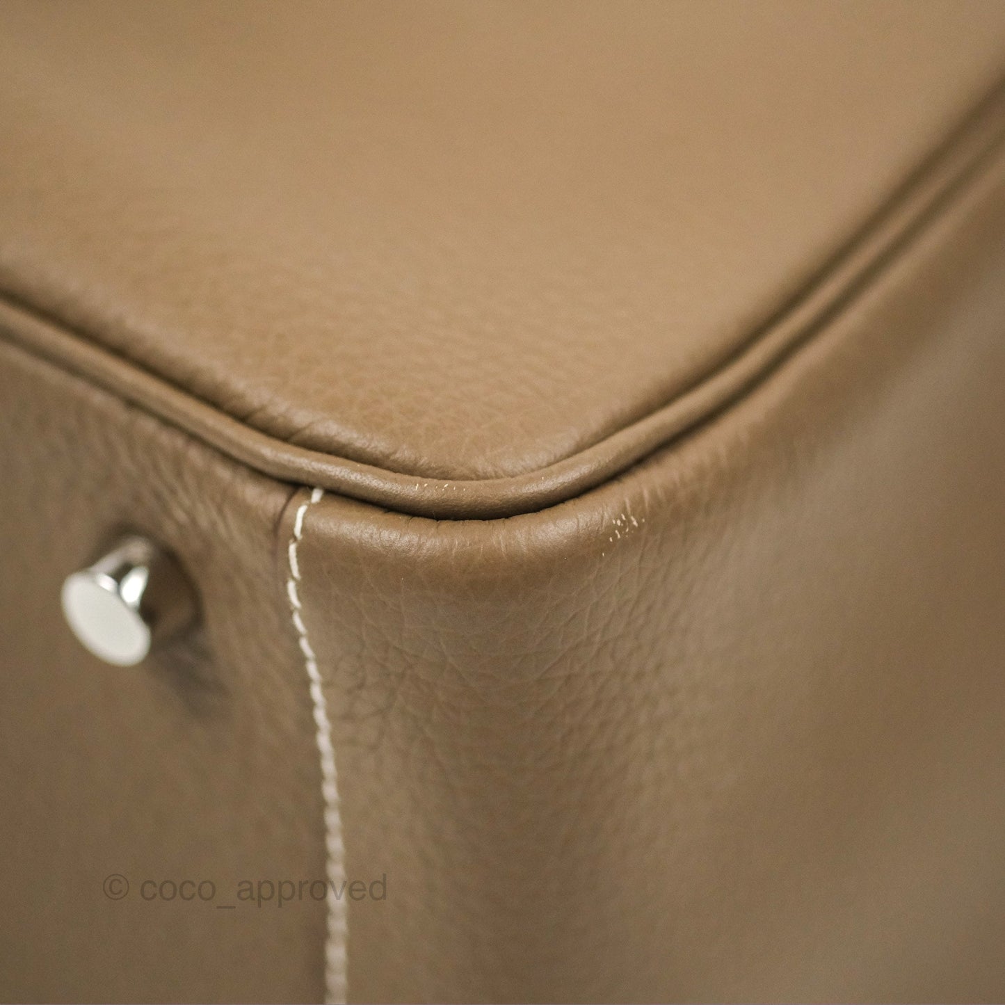 Hermès Lindy 26 Etoupe Clemence Palladium Hardware