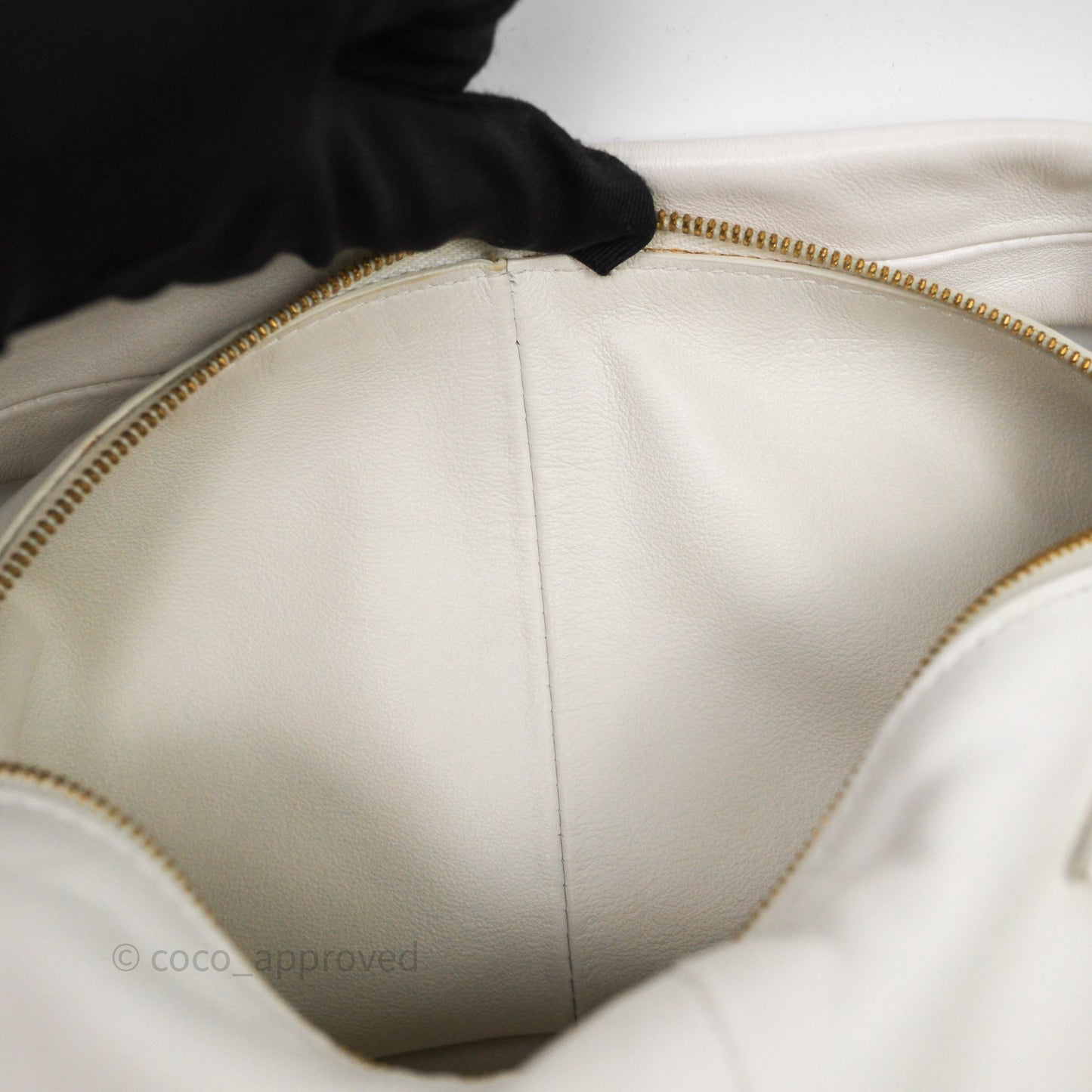 Bottega Veneta Double Knot Leather White Bag