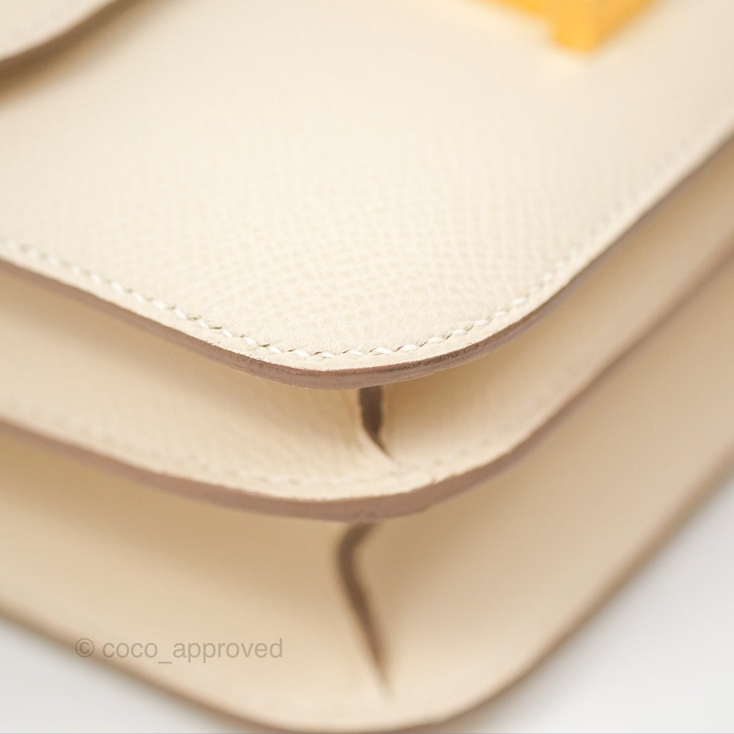 Hermès Constance Mini 18cm Craie Epsom Gold Hardware
