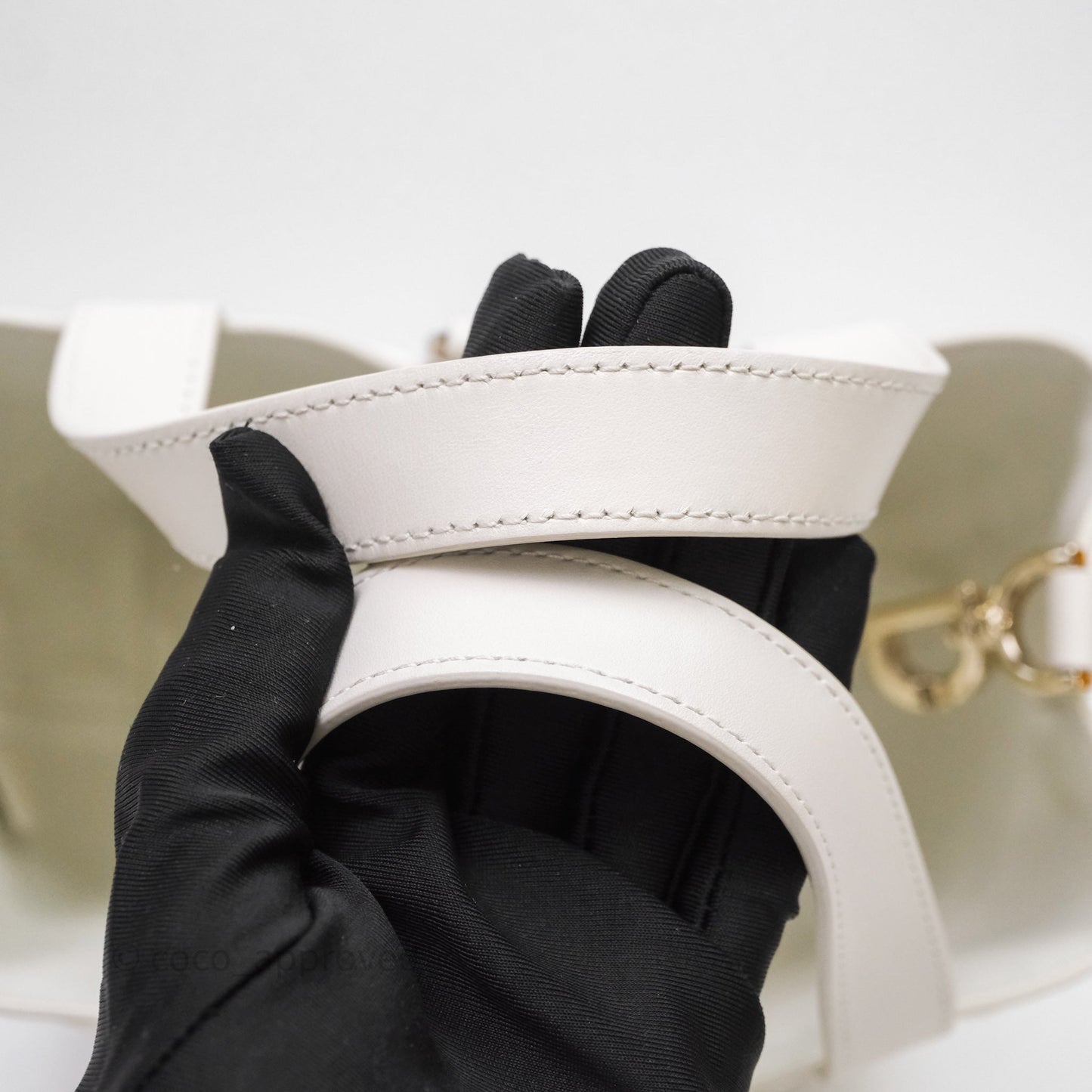 Christian Dior Small Toujours Vertical Tote Bag Latte Macrocannage Calfskin Gold Hardware