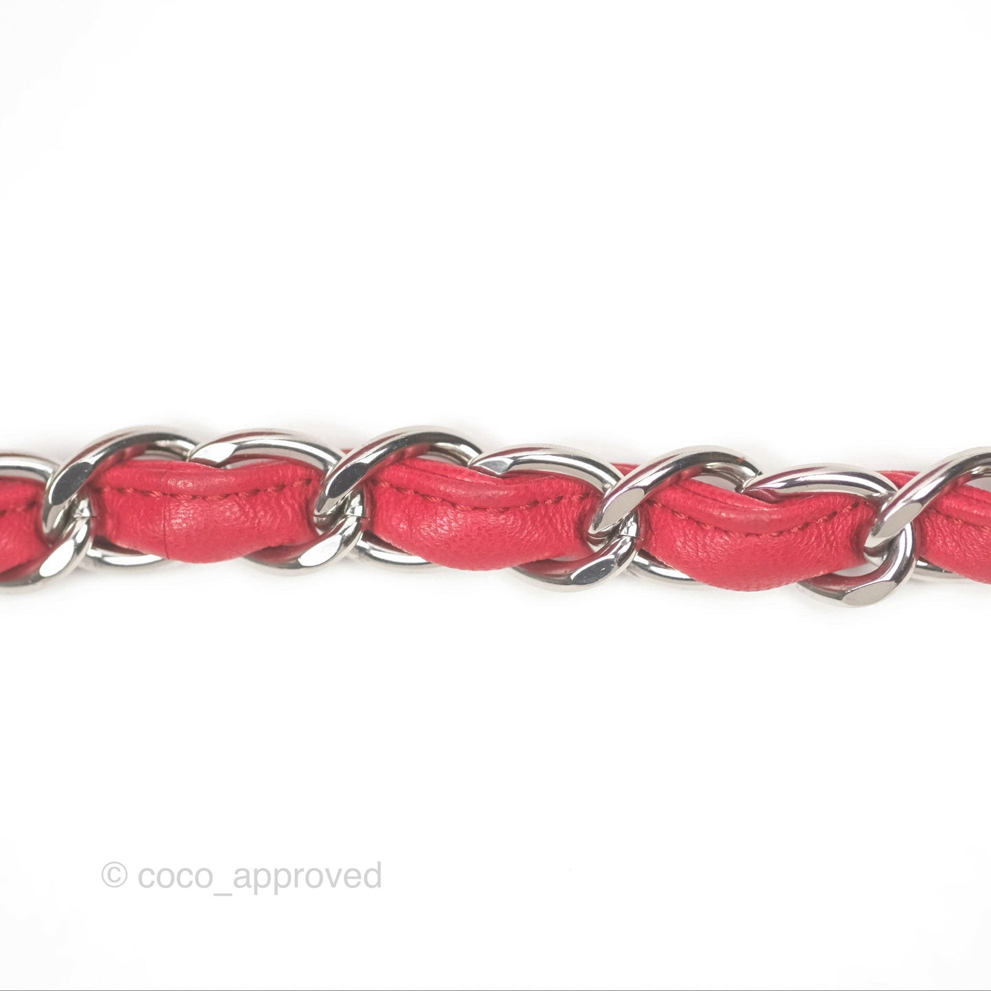 Chanel Jumbo Double Flap Red Lambskin Silver Hardware