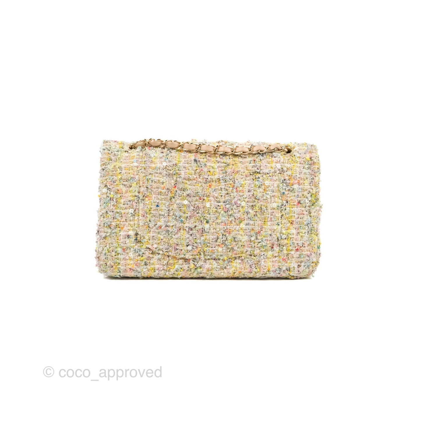Chanel Reissue Tweed Pastel Garden Party Flap