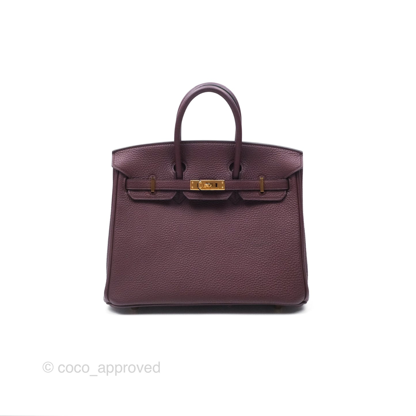 Hermès Birkin 25 Retourne Bordeaux Togo Gold Hardware