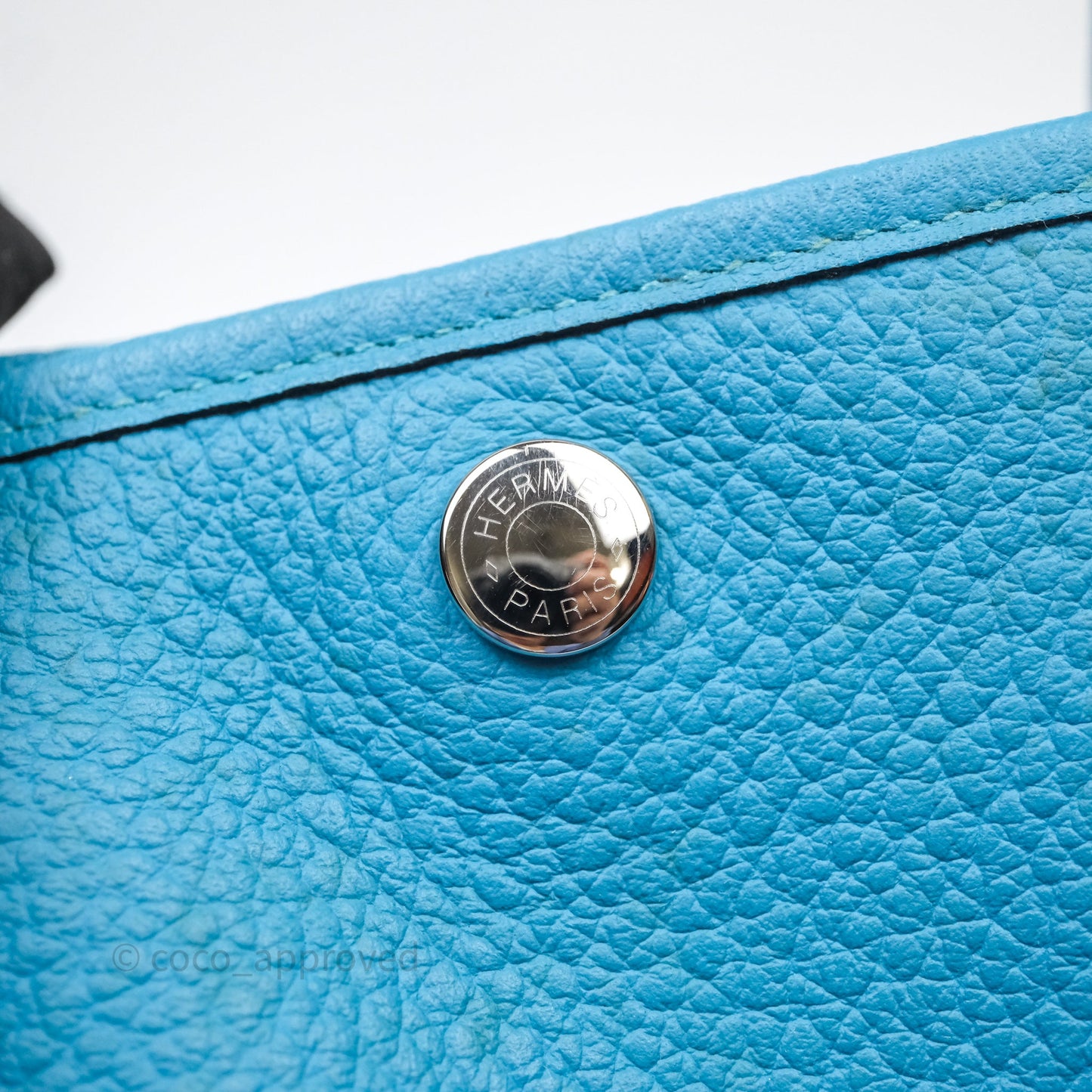 Hermès Garden Party 36 Celeste 7N Palladium Hardware