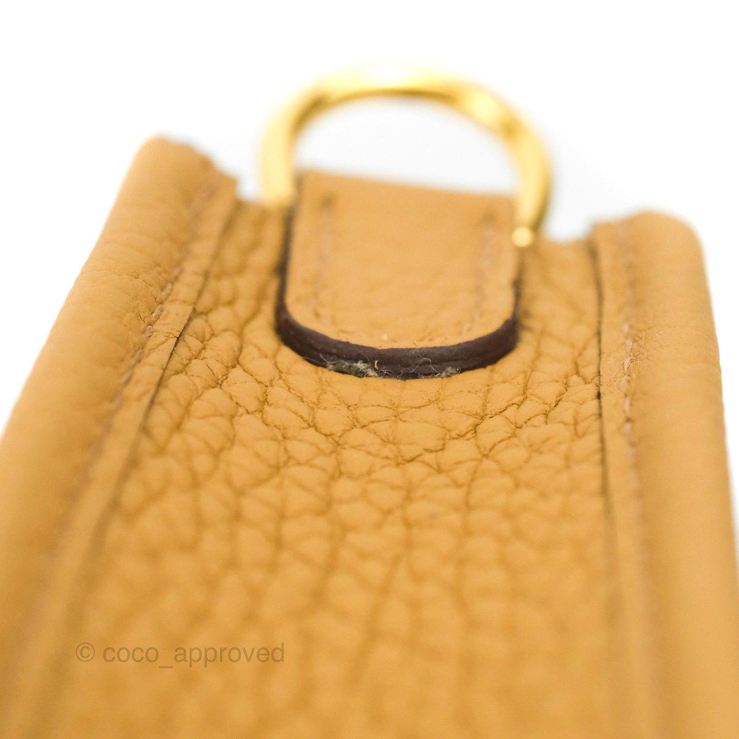 Hermès Mini Evelyne 16 Biscuit 48 Camel Clemence Gold Hardware