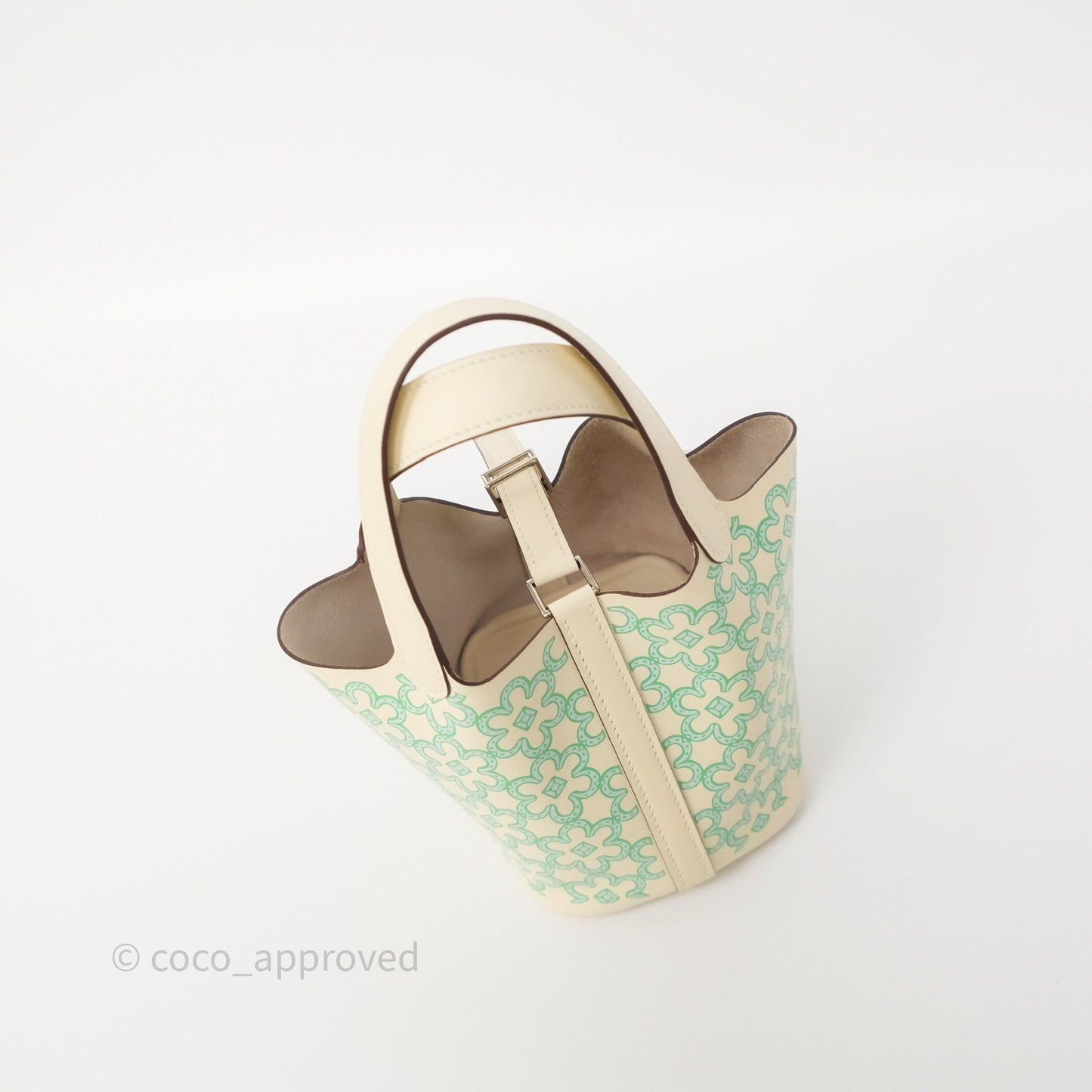 Hermes Micro Picotin 14 Lucky Daisy Nata I2 Vert Swift Palladium Hardware