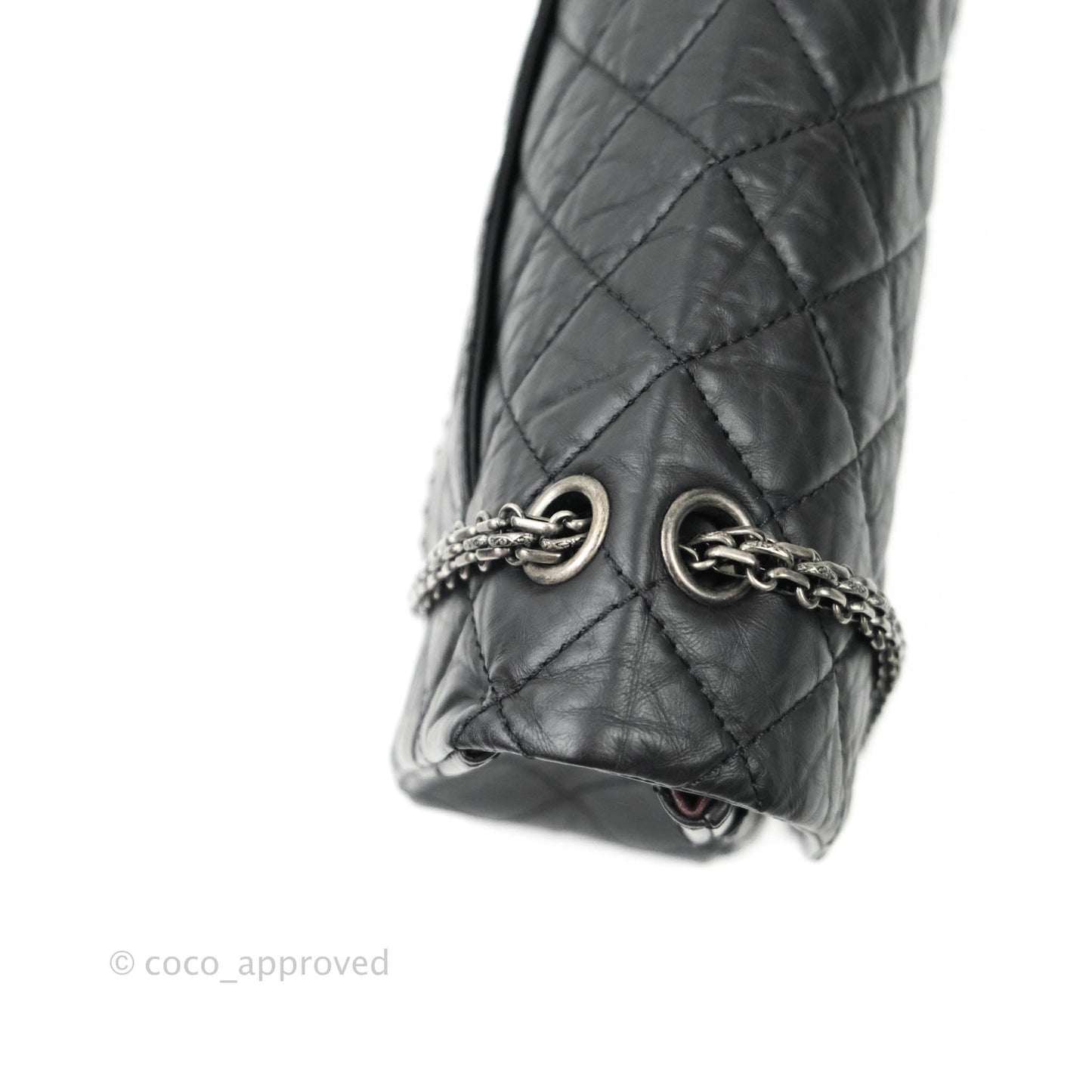 Chanel Reissue Quilted Aged Calfskin Black Aged Ruthenium Hardware 227