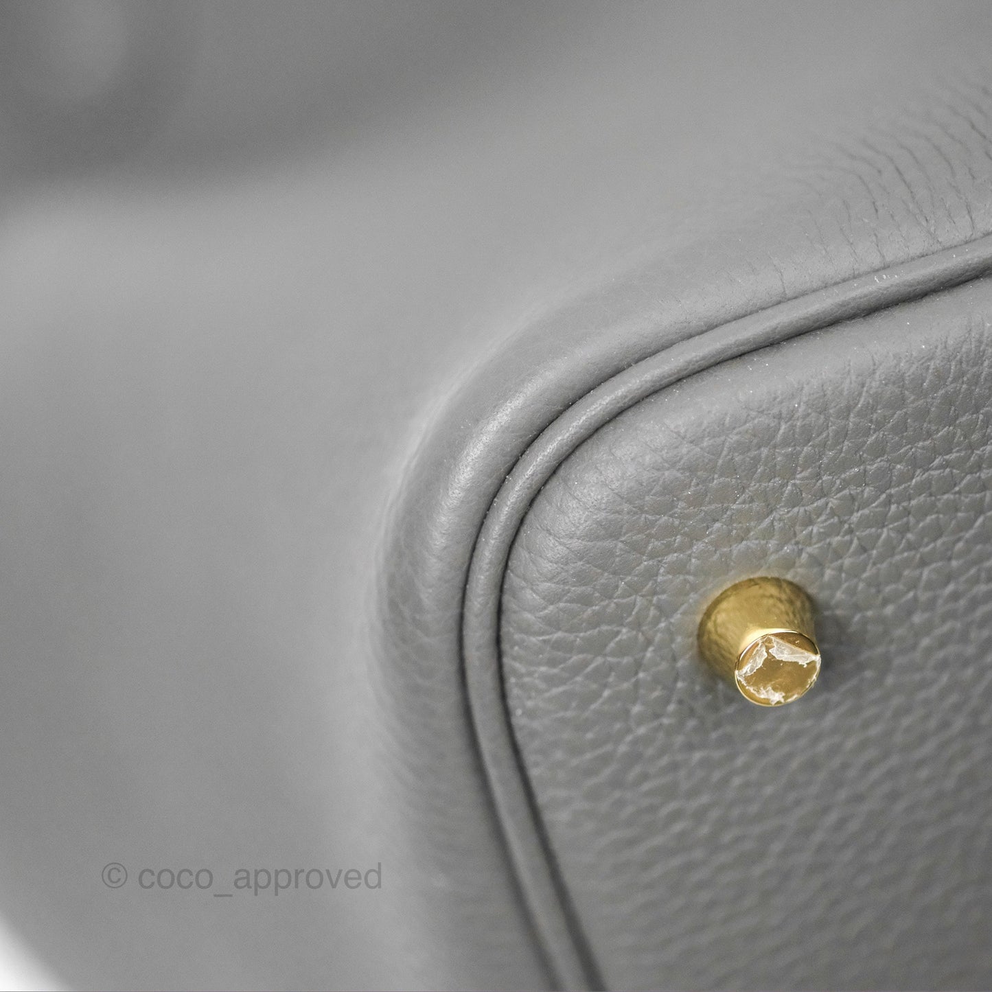 Hermès Picotin 22 Graphite Taurillon Maurice Gold Hardware