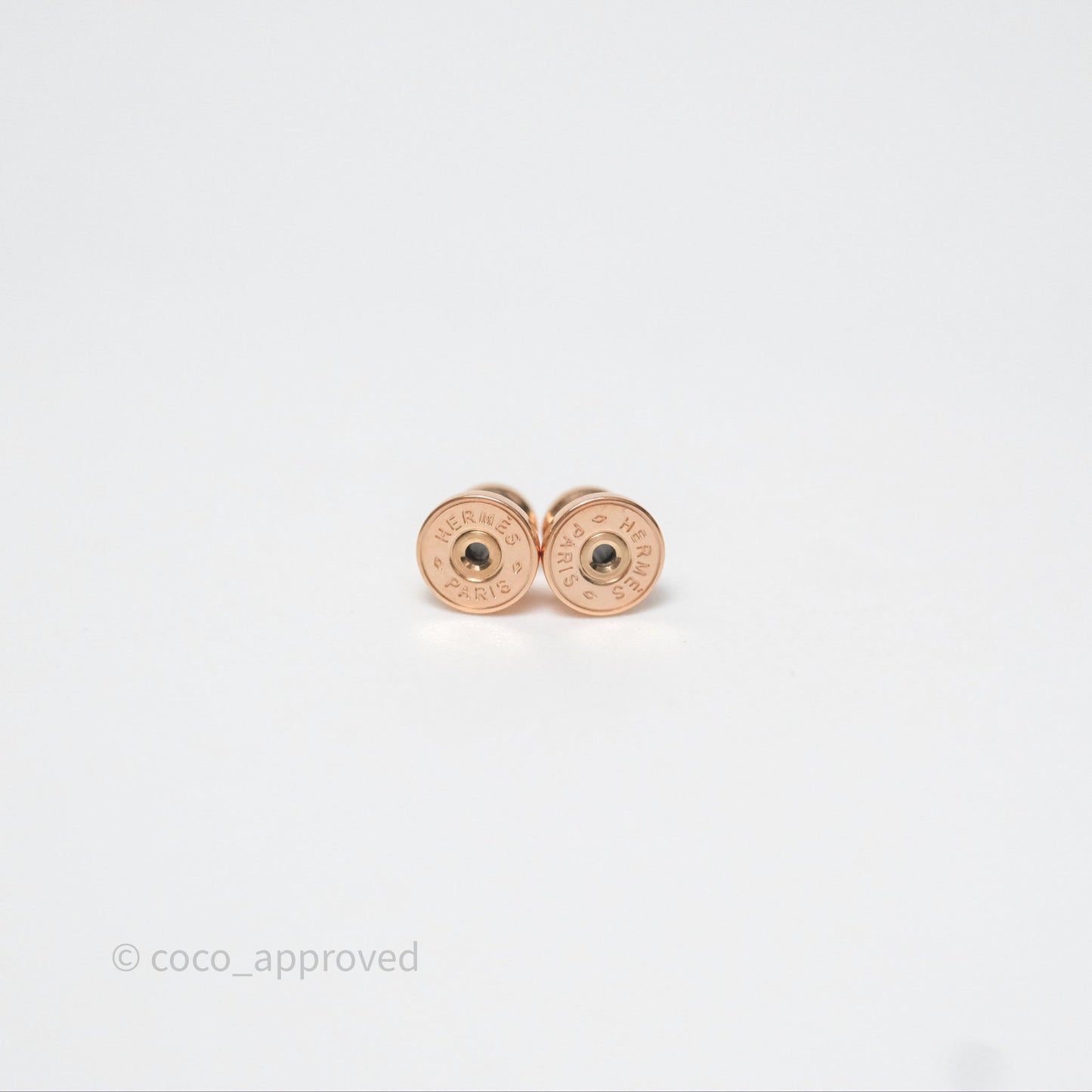 Hermès Olympe Earrings Bleu Saphir Rose Gold Hardware
