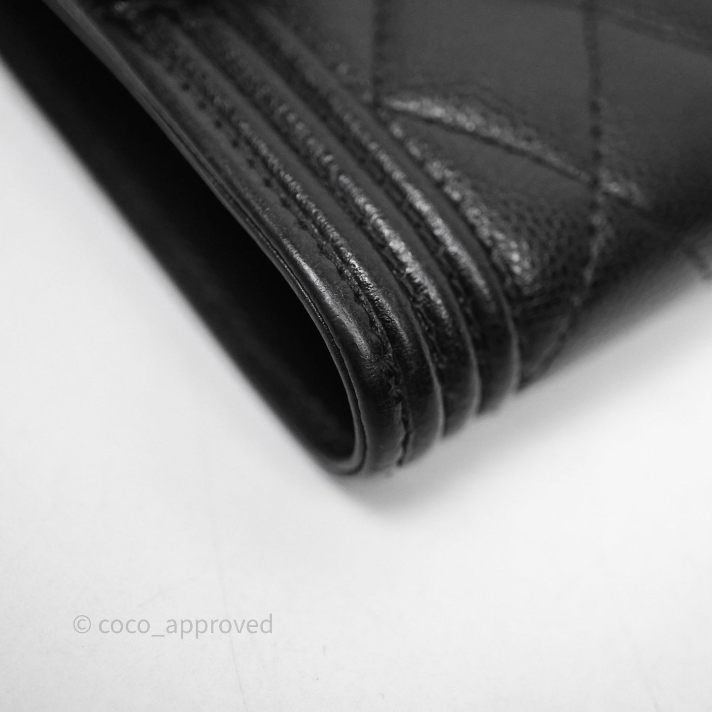 Chanel Small Boy Flap Wallet Black Caviar Gold Hardware