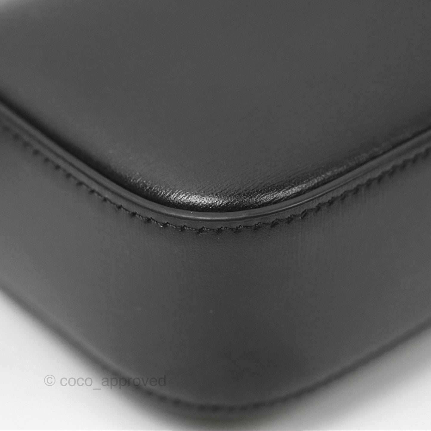 Celine Mini Triomphe Shiny Calfskin Black