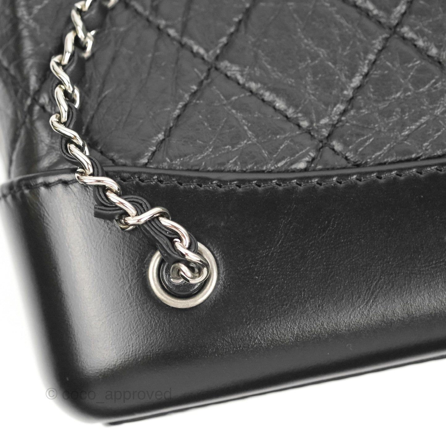 Chanel Small Gabrielle Backpack Black Aged Calfskin