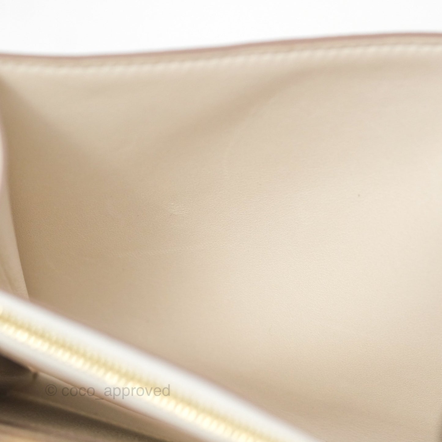 Hermès Constance Long To Go Wallet Craie 10 Epsom Gold Hardware