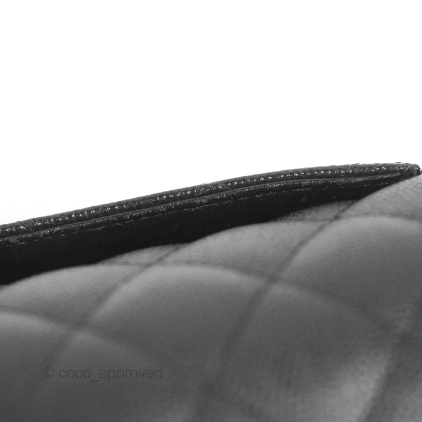 Chanel Quilted Mini Rectangular Flap Black Caviar Silver Hardware