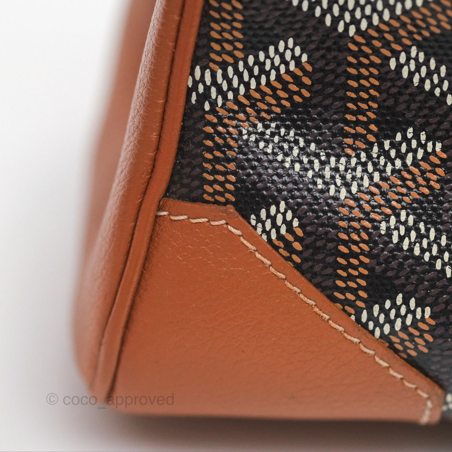 Goyard Saïgon Mini Bag Tan Goyardine Canvas/Chevroches Calfskin