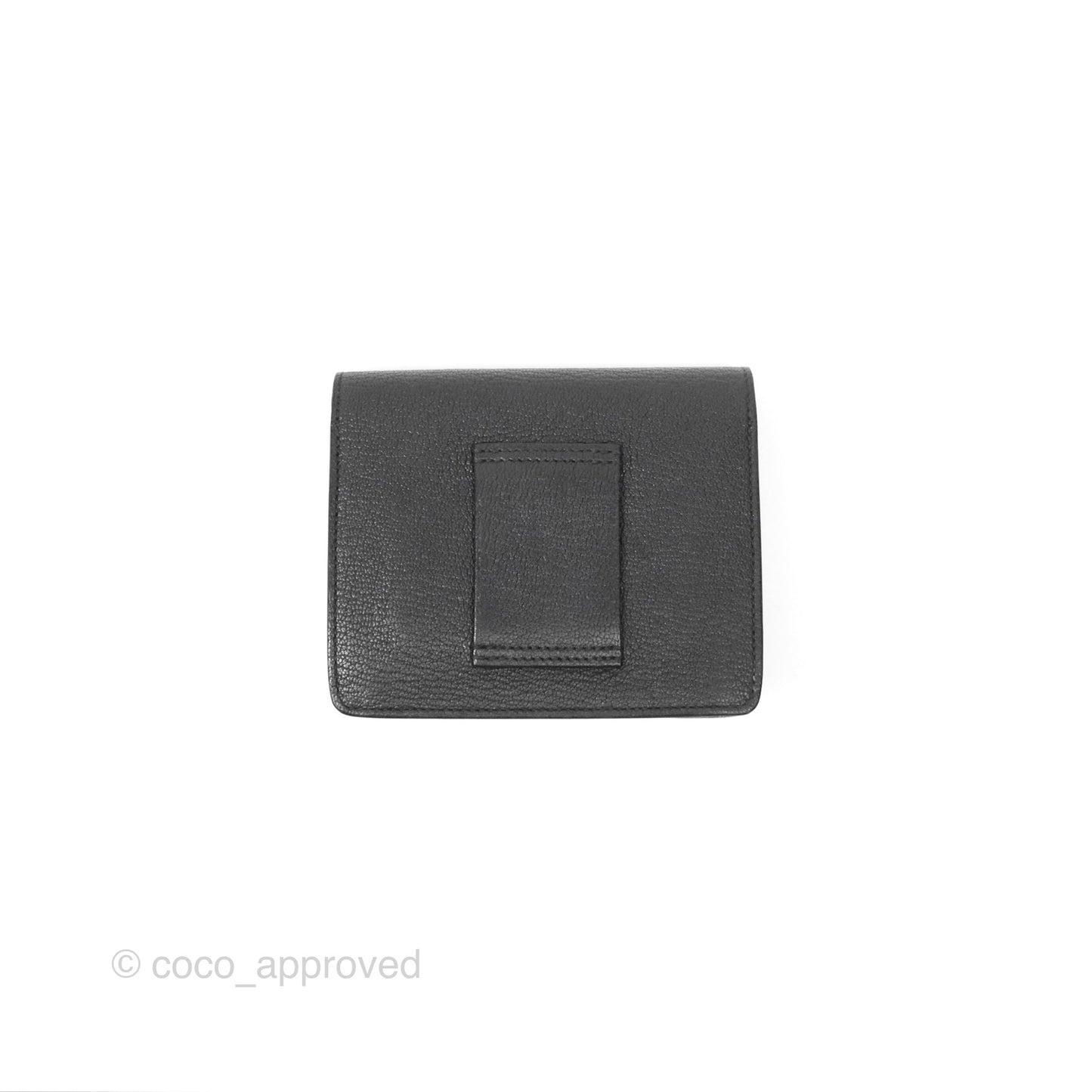 Hermès Roulis Slim Wallet Black Noir 89 Chevre Mysore Gold Hardware