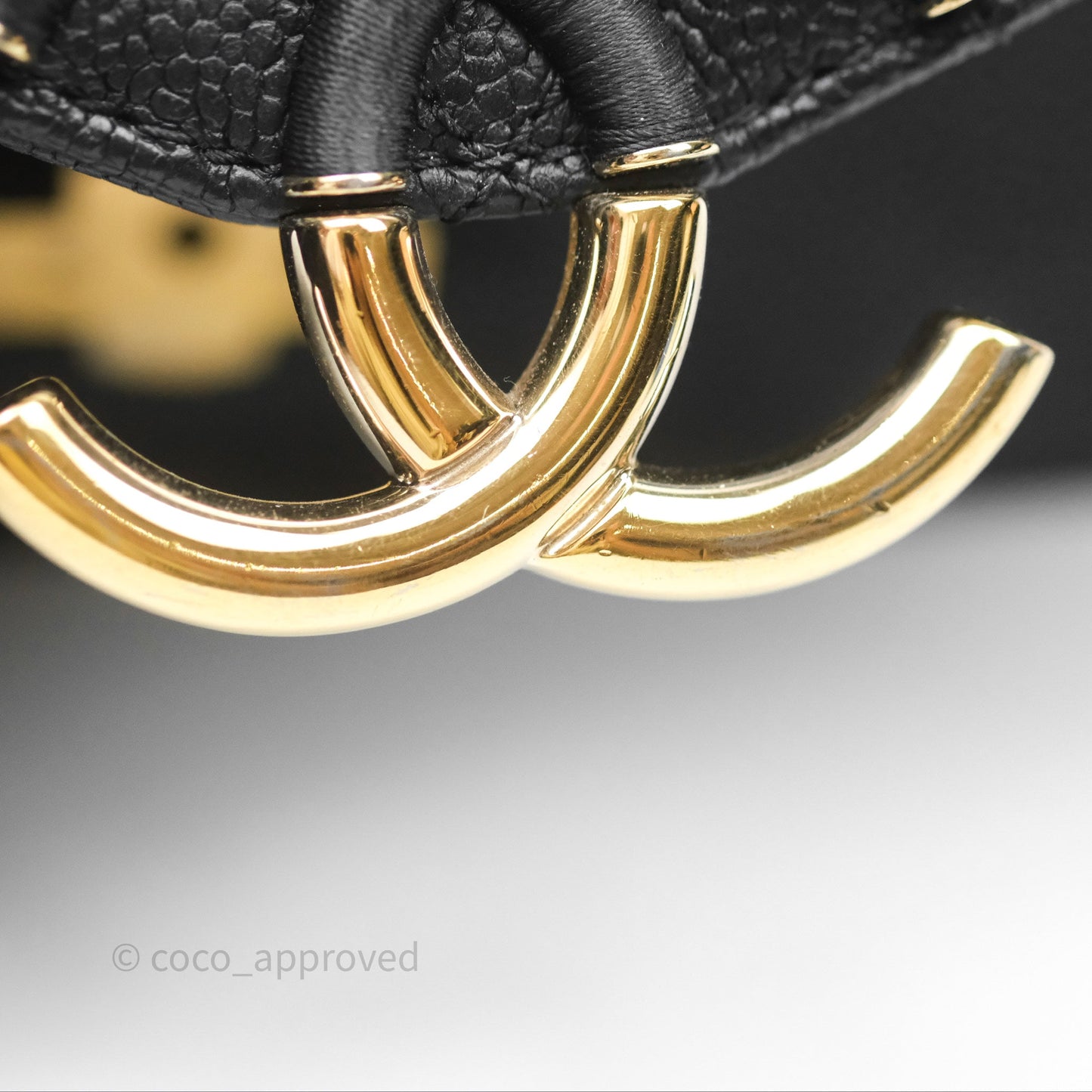 Chanel Small CC Cuba Flap Bag Black Caviar Gold Hardware