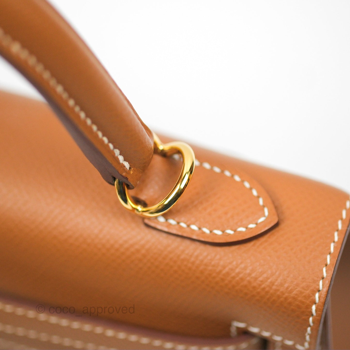 Hermès Kelly 25 Sellier Gold Epsom Gold Hardware