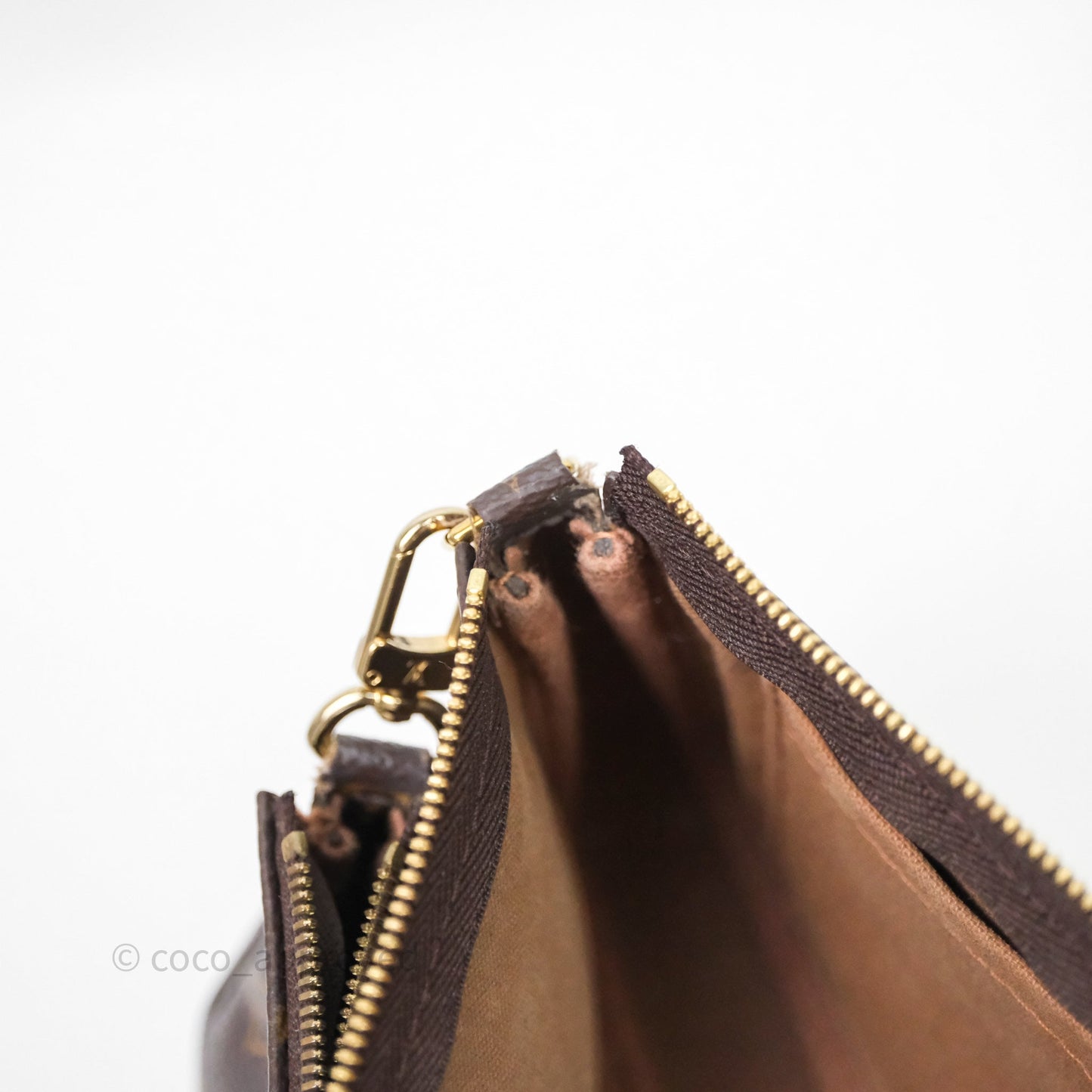 Louis Vuitton Multi Pochette Accessories Khaki Monogram Canvas