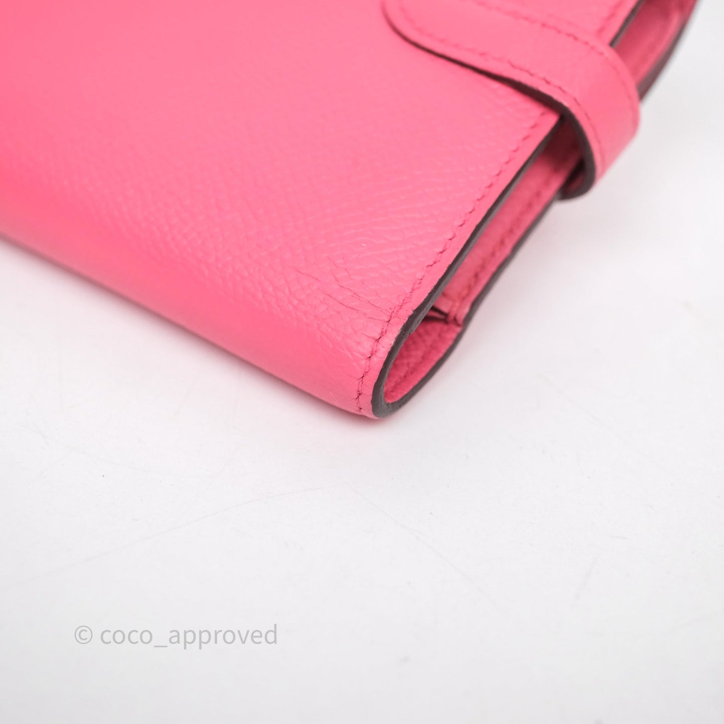 Hermès Kelly Depliant Medium Wallet Rose Epsom Gold Hardware