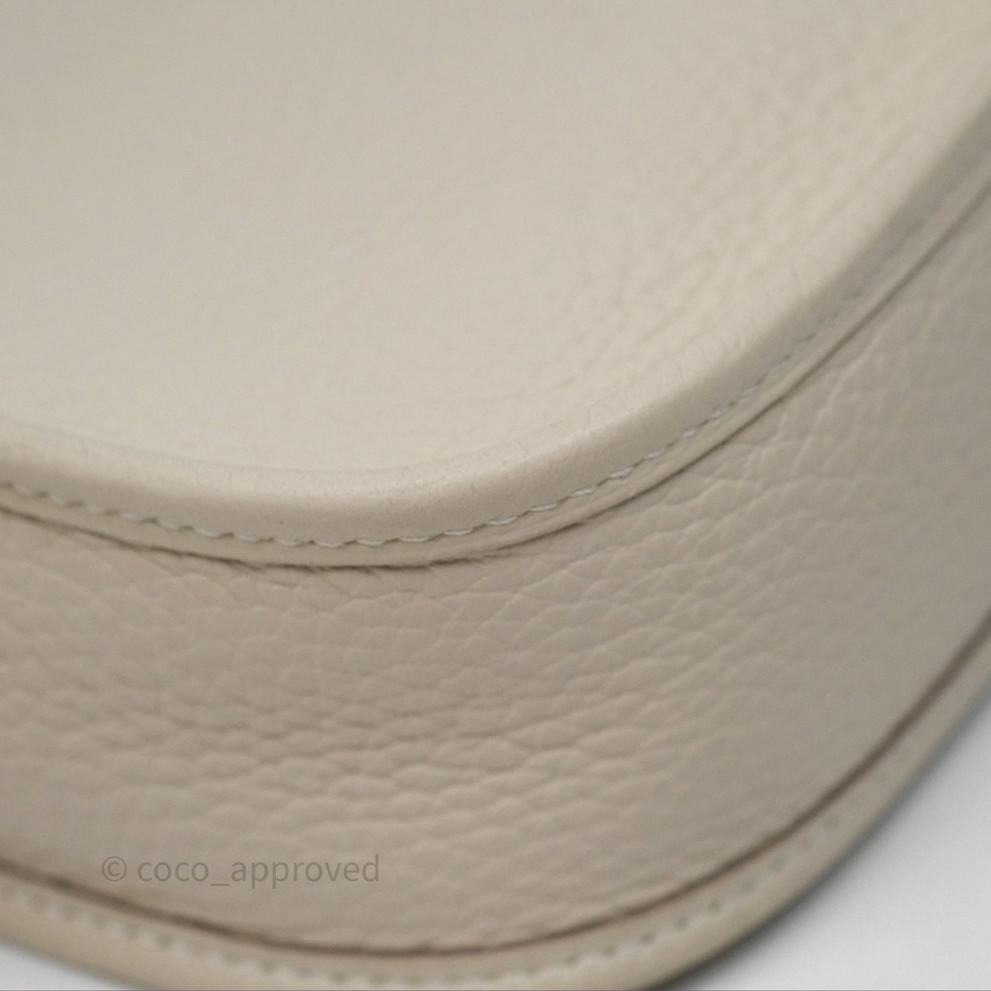 Hermès Mini Evelyne Craie 10 Clemence Palladium Hardware