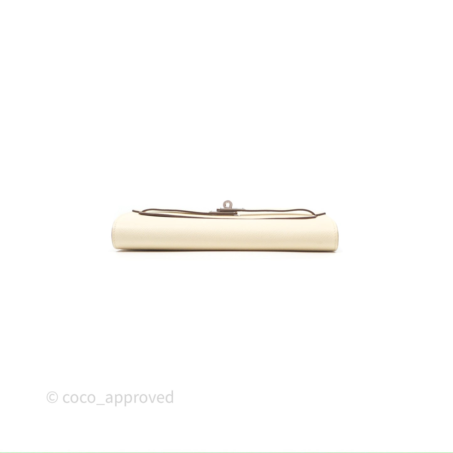 Hermès Kelly To Go Wallet Nata I2/ Sesame 2S Epsom Palladium Hardware