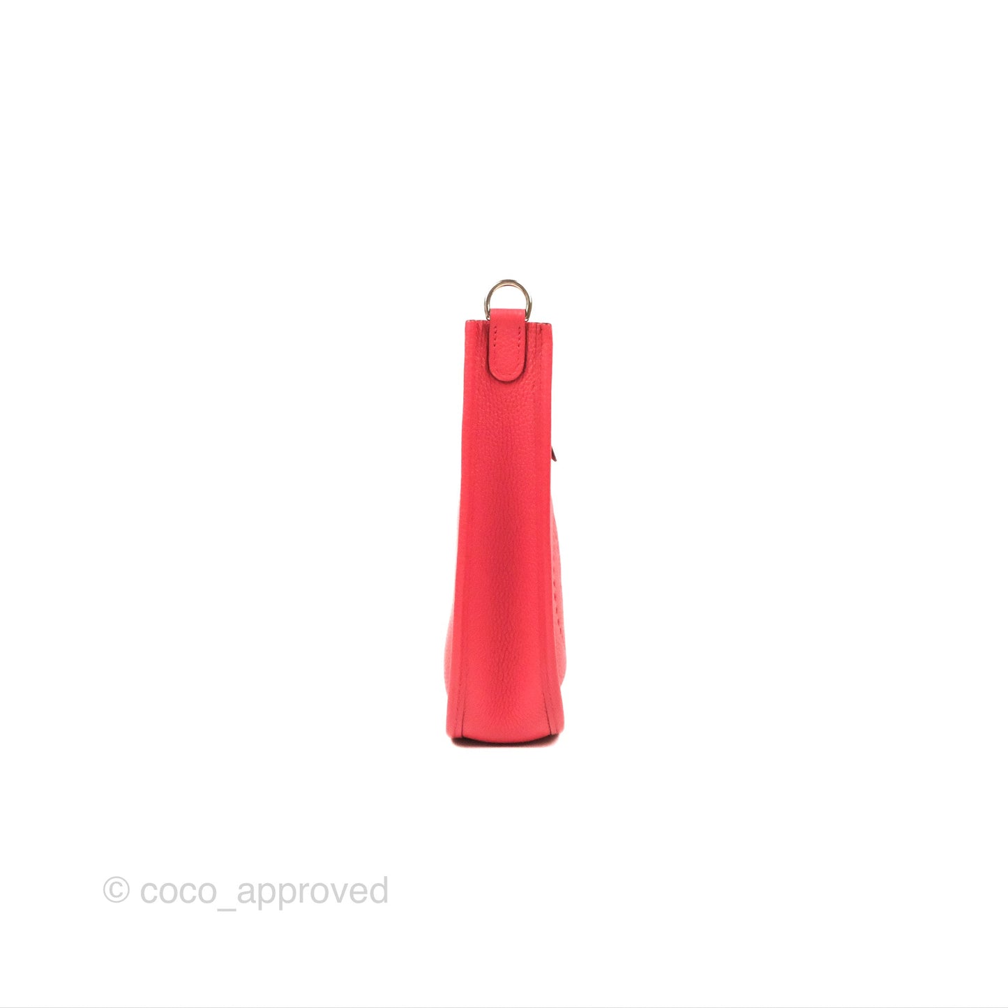 Hermès Mini Evelyne 16 Bougainvillier/ Rouge Pivoine TM Palladium Hardware