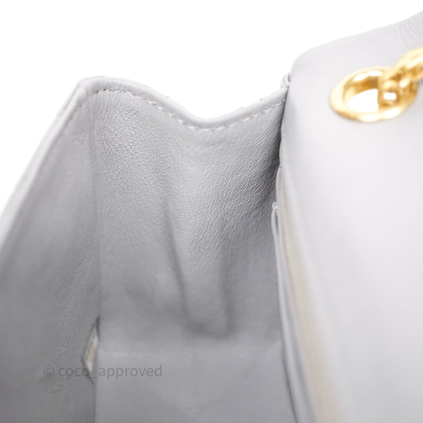 Chanel Mini Reissue 224 Grey Aged Calfskin Aged Gold Hardware