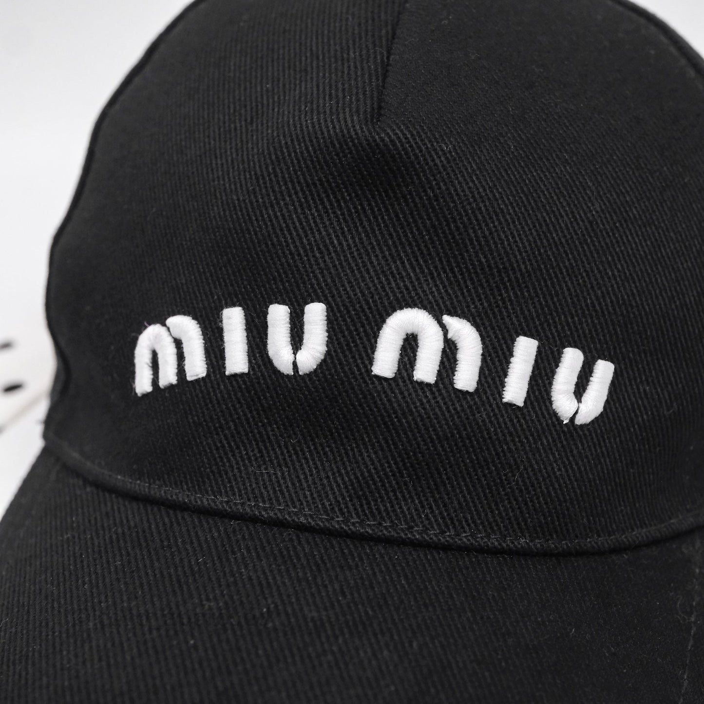 Miu Miu Baseball Cap Black