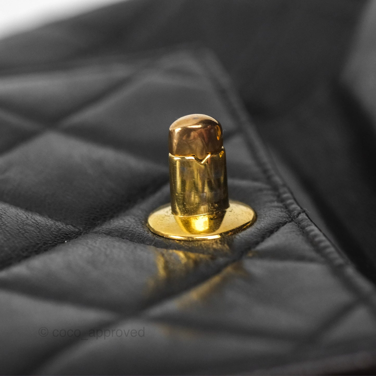 Chanel Vintage CC Duma Backpack Black Lambskin 24K Gold Hardware