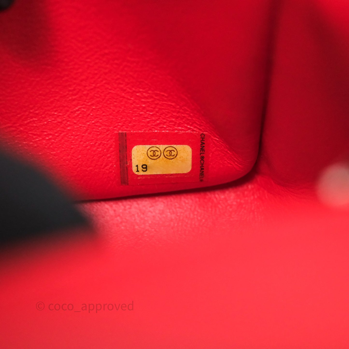 Chanel Mini Rectangular Quilted Red Patent Silver Hardware