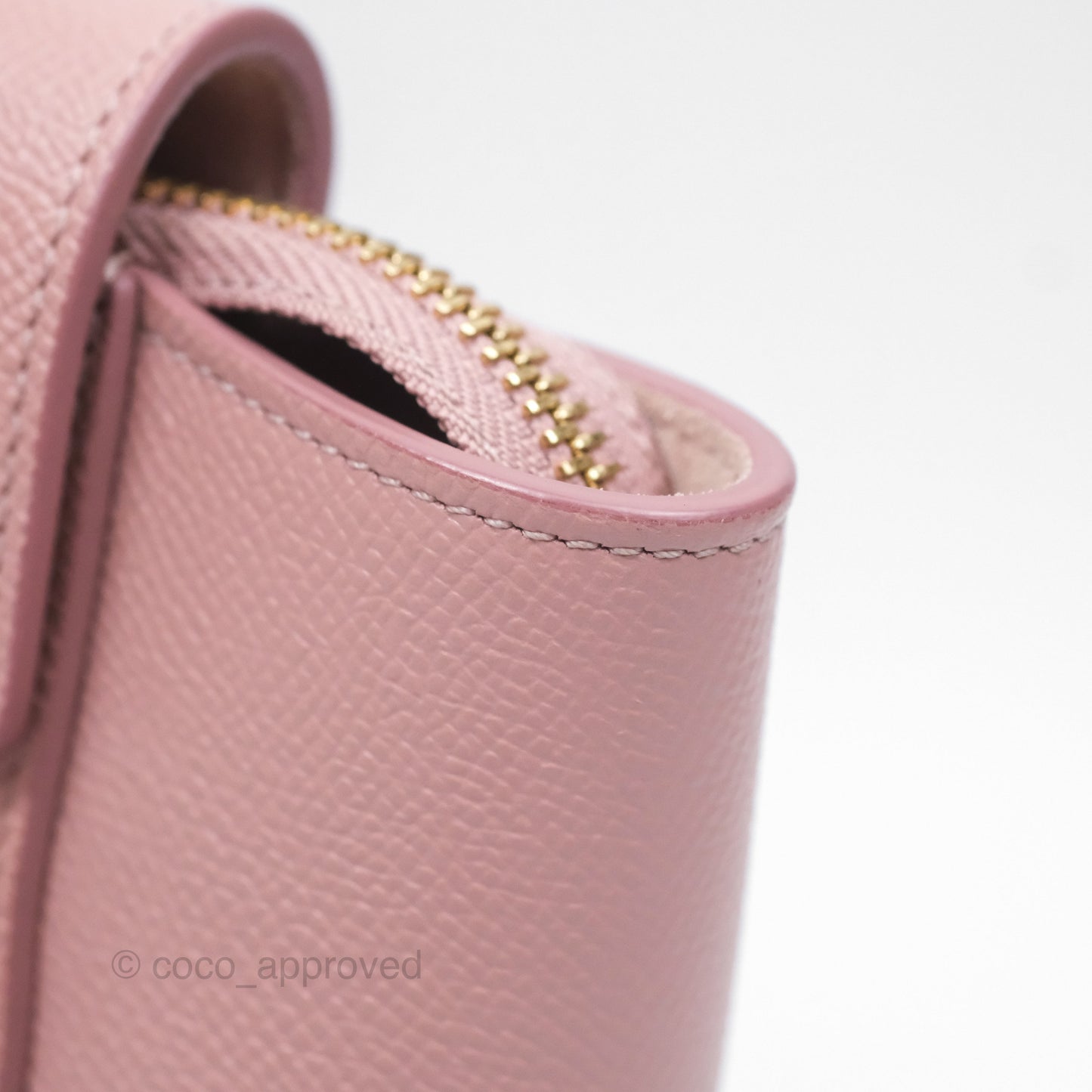 Celine Nano Belt Bag Pink Grained Calfskin Gold Hardware