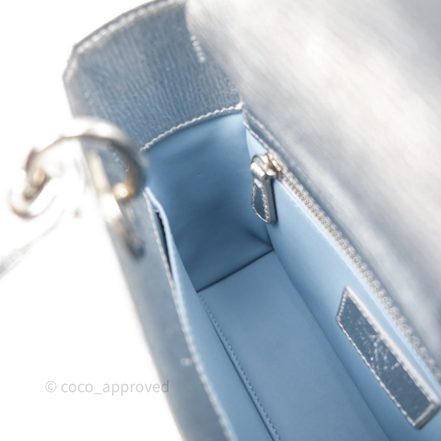 Christian Dior Small Lady Dior My ABCDior Silver Metallic Grained Calfskin Cannage