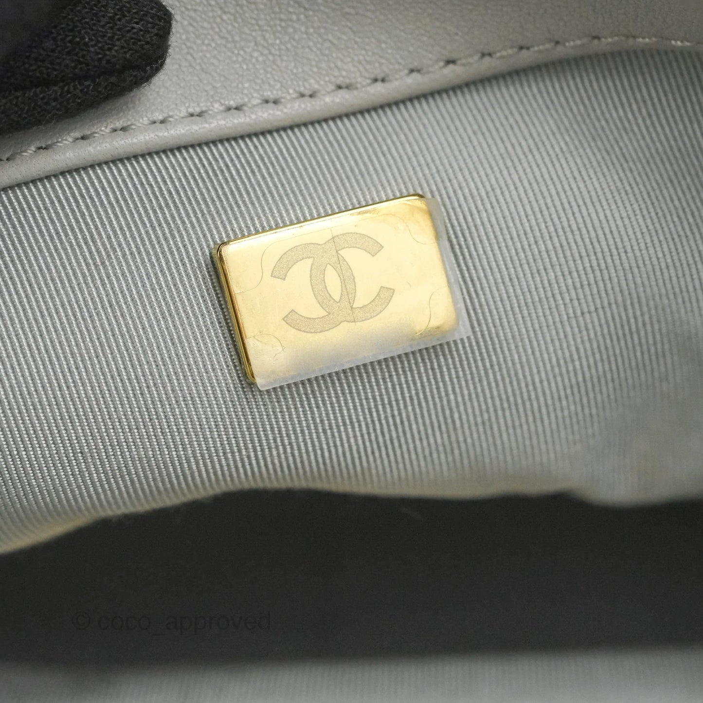 Chanel 19 Small Grey Lambskin Mixed Hardware