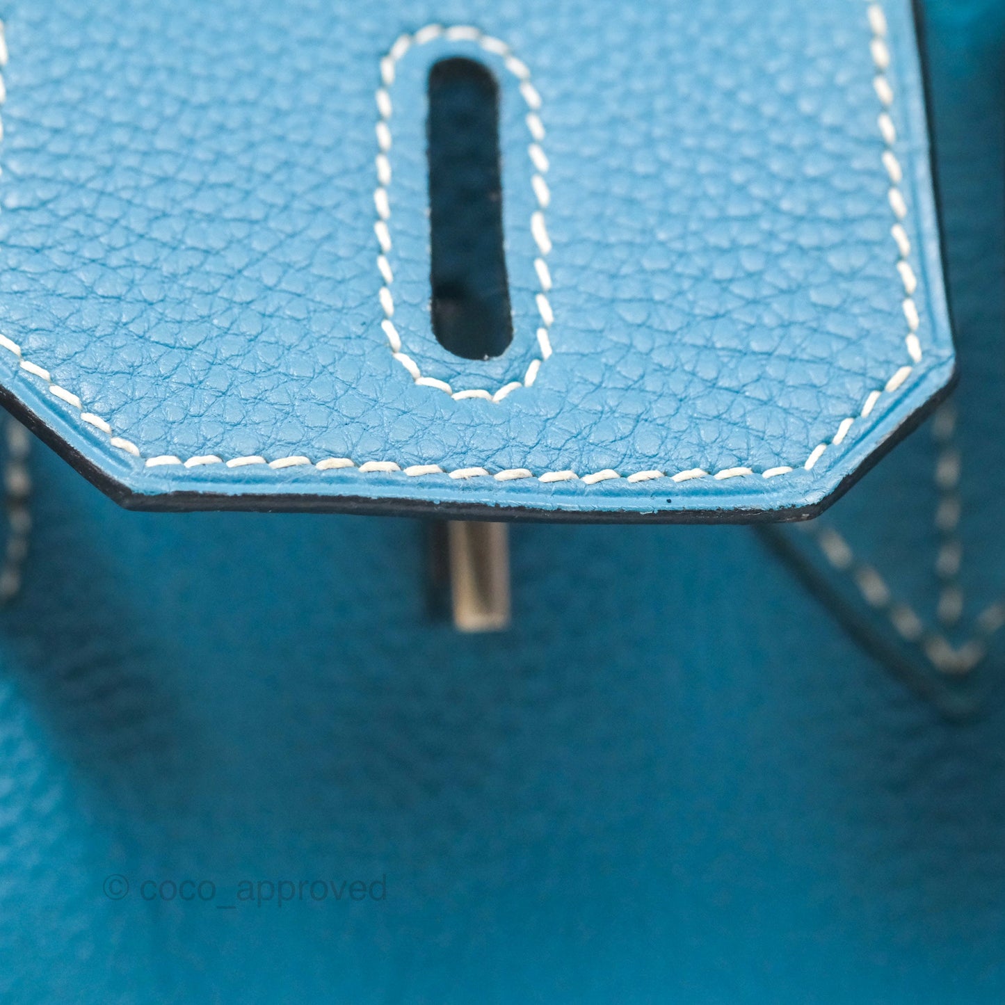 Hermès Birkin 30 Blue Jean Togo Palladium Hardware