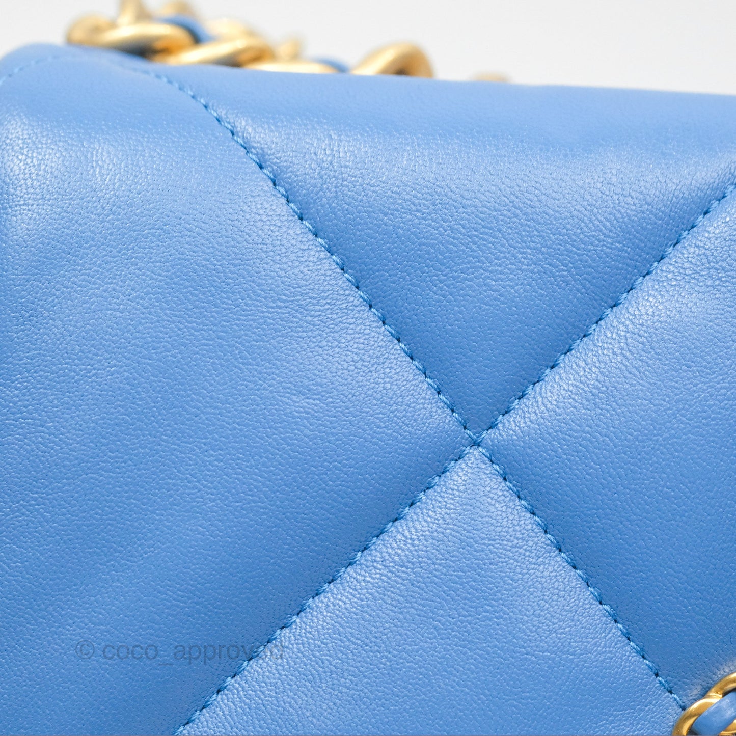 Chanel 19 Small Blue Mixed Hardware