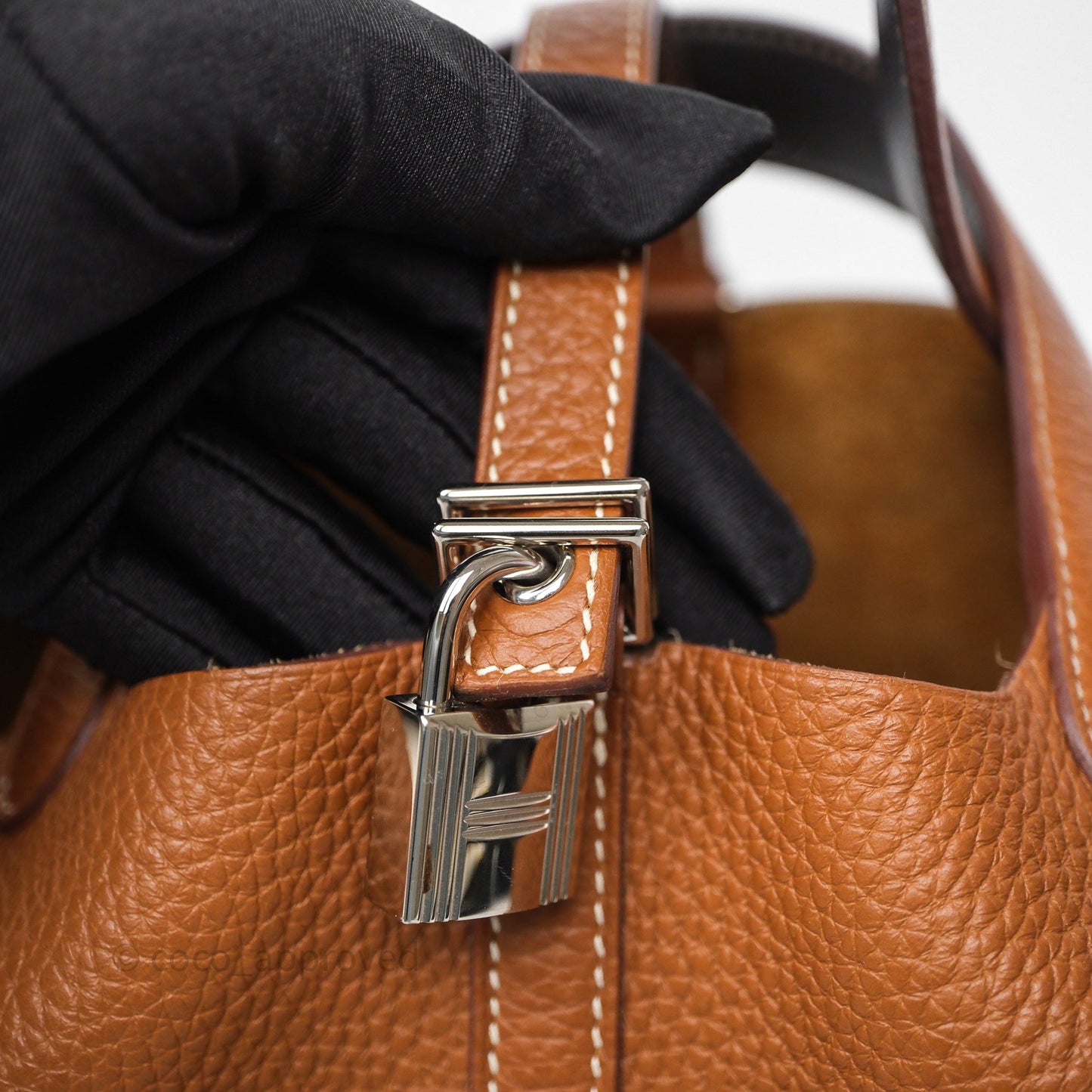 Hermès Picotin Lock 18 Gold 37 Clemence/ Ebene 46 Swift Palladium Hardware