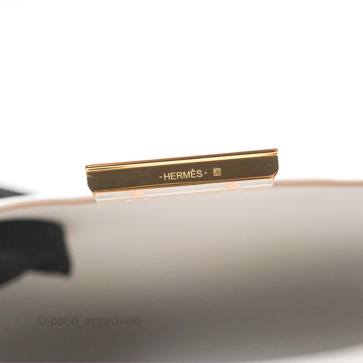 Hermès Constance Mini 18cm Mirror Gris Pale Epsom Gold Hardware