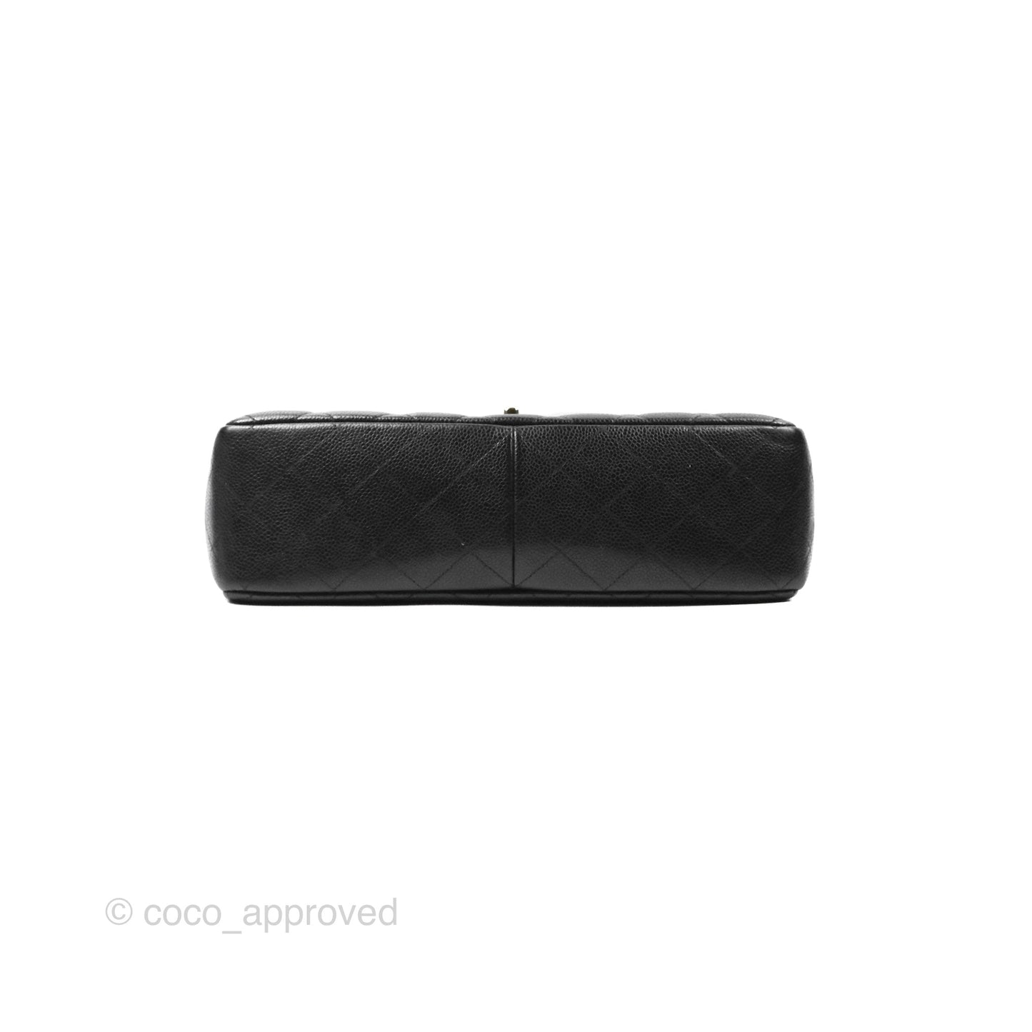 Chanel Jumbo Double Flap Quilted Black Caviar Gold Hardware⁣⁣