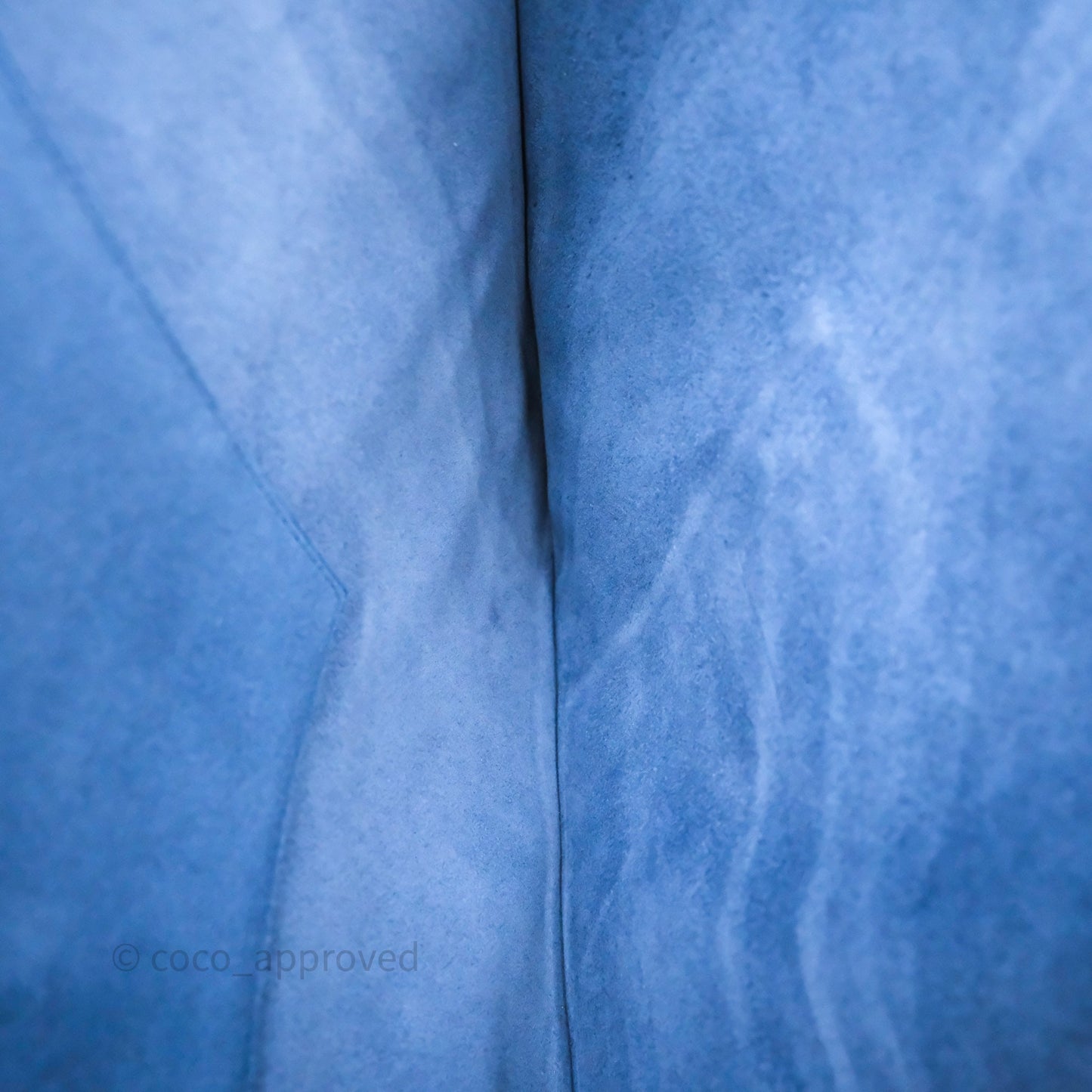 Celine Flat Luggage Tote Bag Blue Calfskin