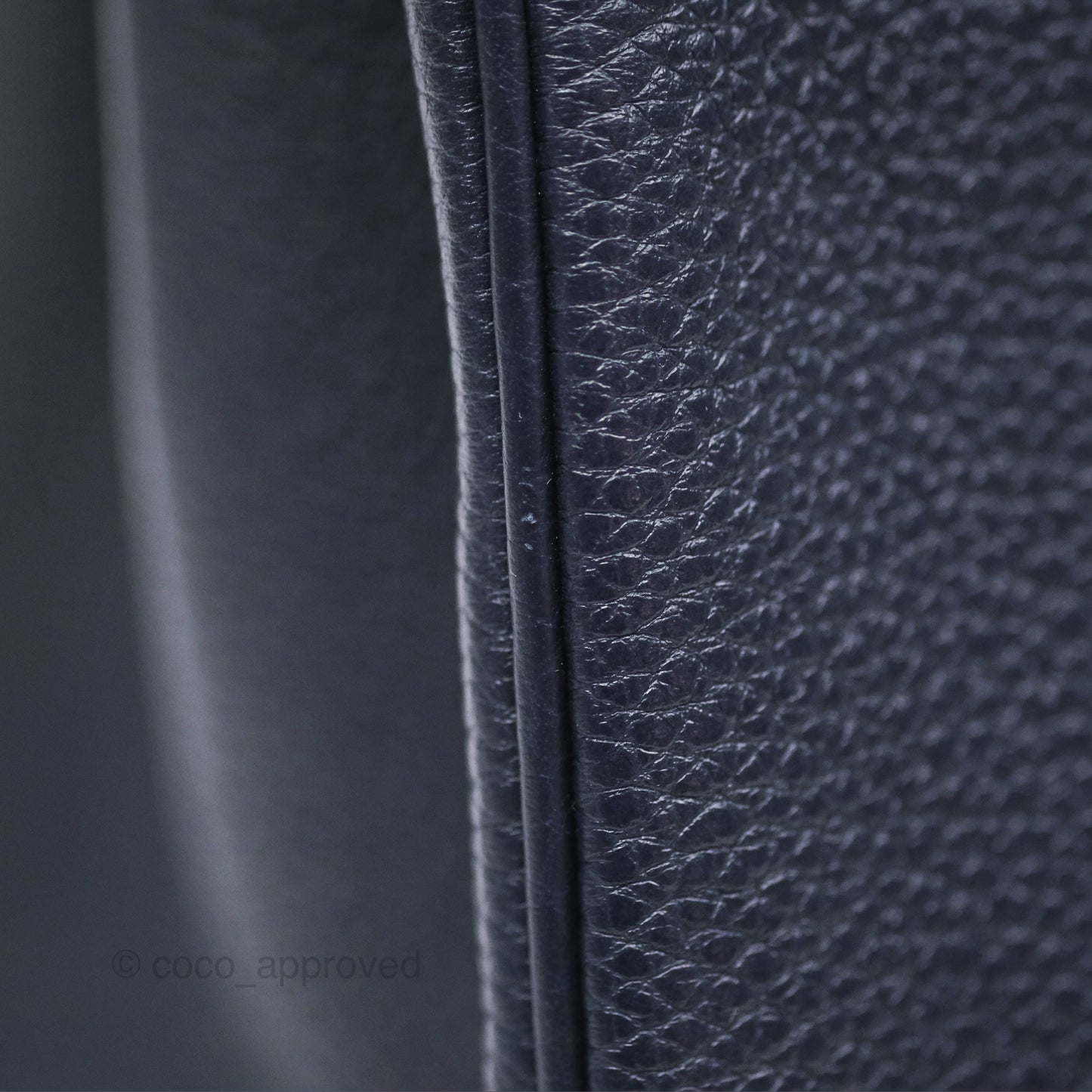 Hermès Birkin 25 Retourne Bleu Nuit 2Z Togo Gold Hardware