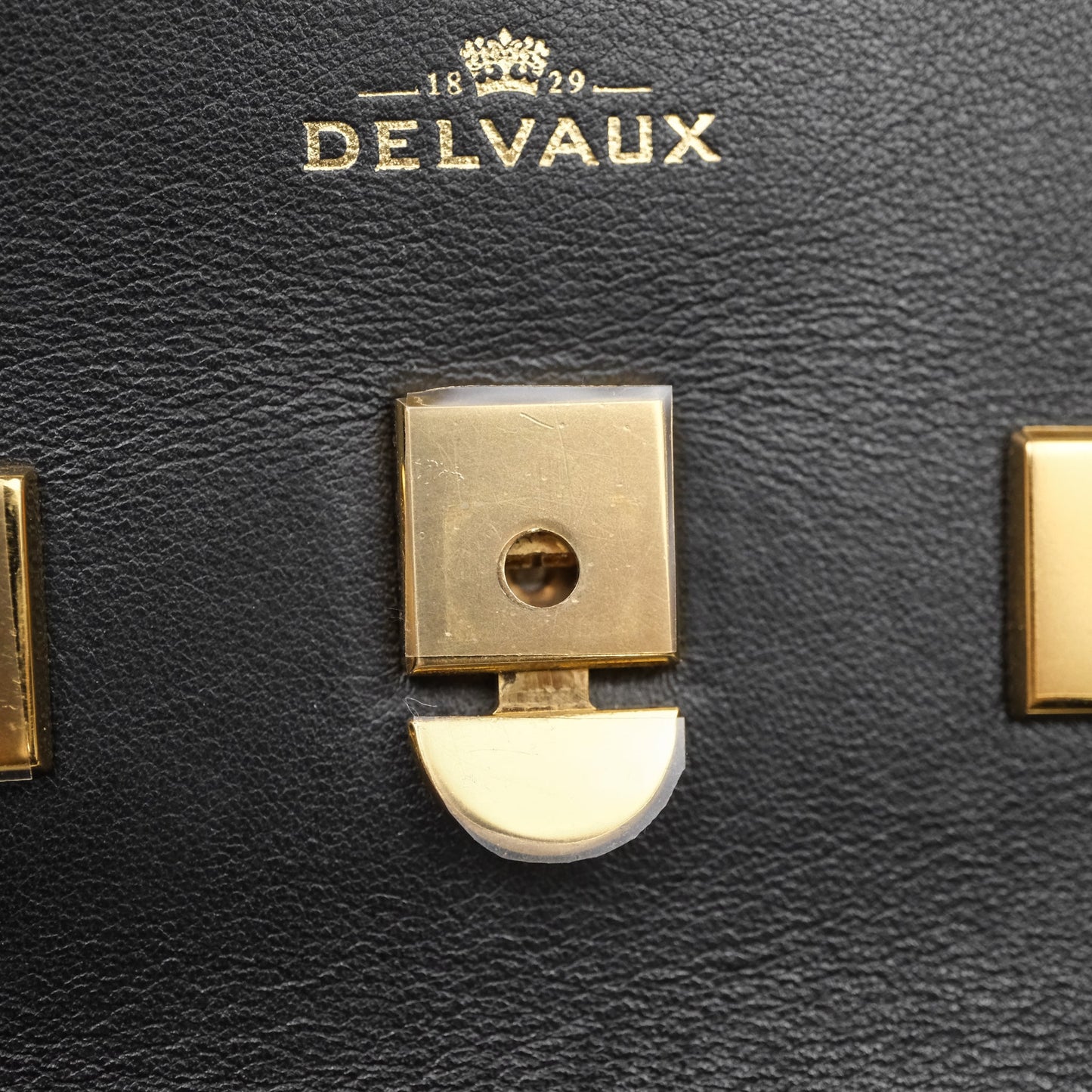 Delvaux Tempête Mini Black Calfskin Gold Hardware
