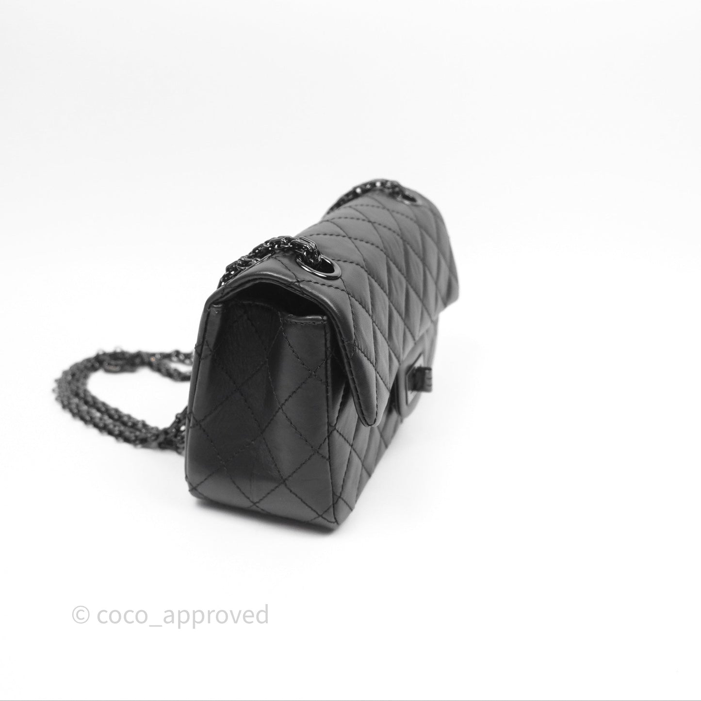 Chanel Quilted Mini Reissue 224 So Black Calfskin
