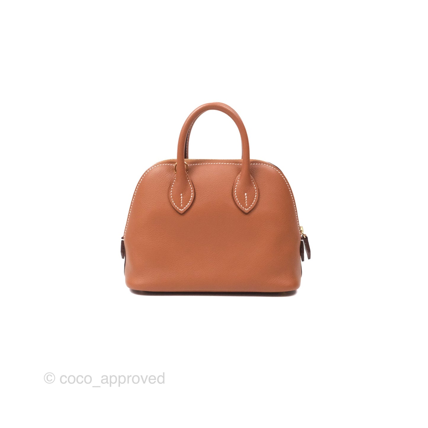 Hermès Bolide Mini 1923 Gold Evercolor Gold Hardware