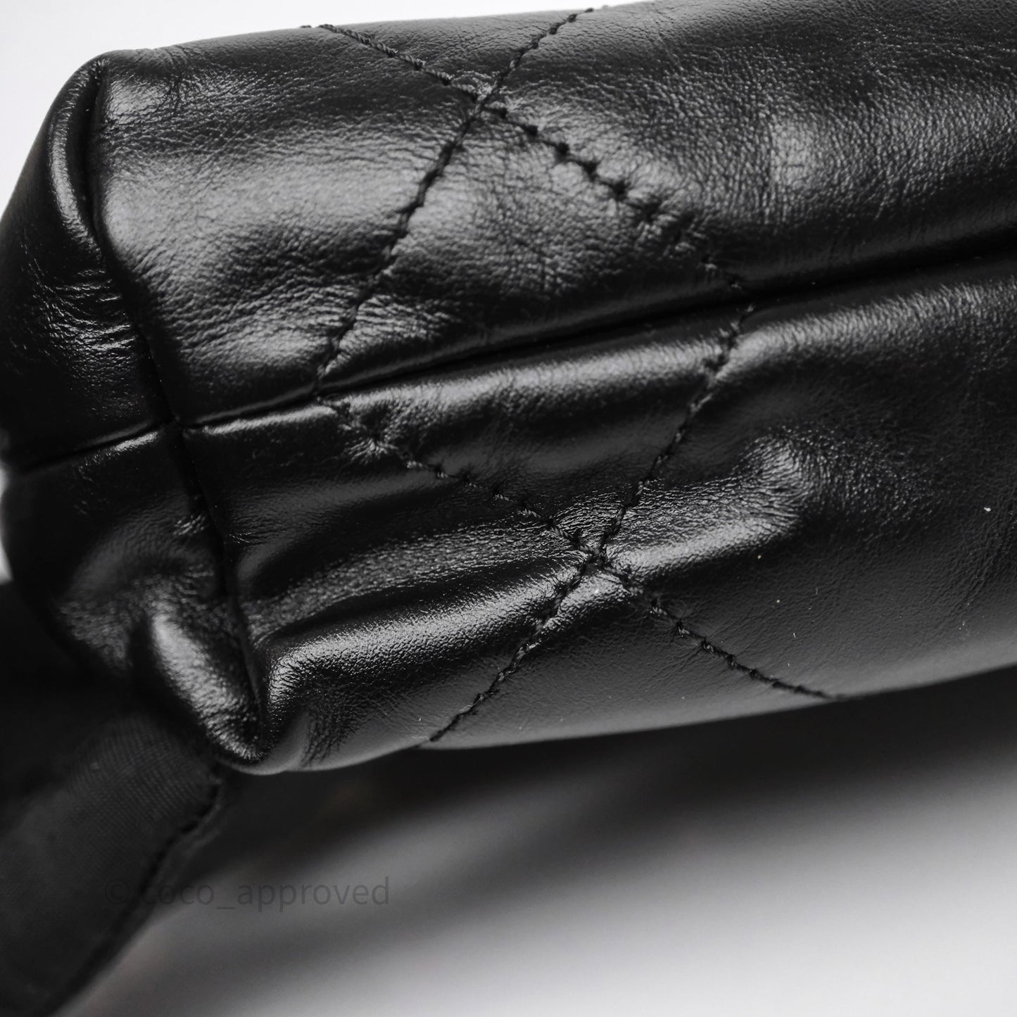 Chanel 22 Mini Bag Black Crumpled Calfskin